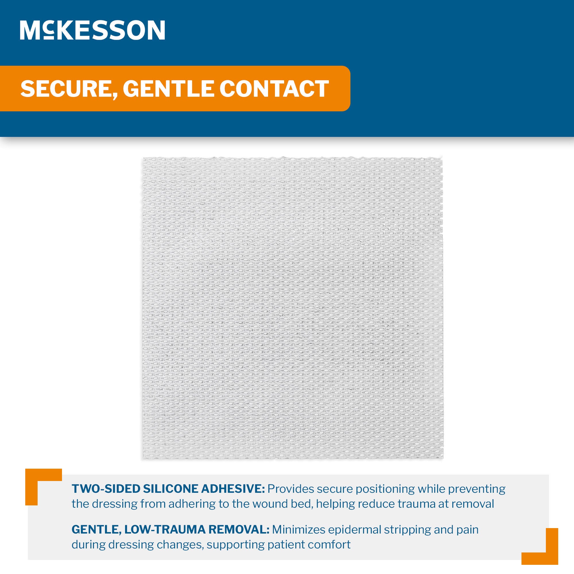 McKesson Brand - 16-1272 Wound Contact Layer Dressing McKesson 6 X 6 Inch Sterile