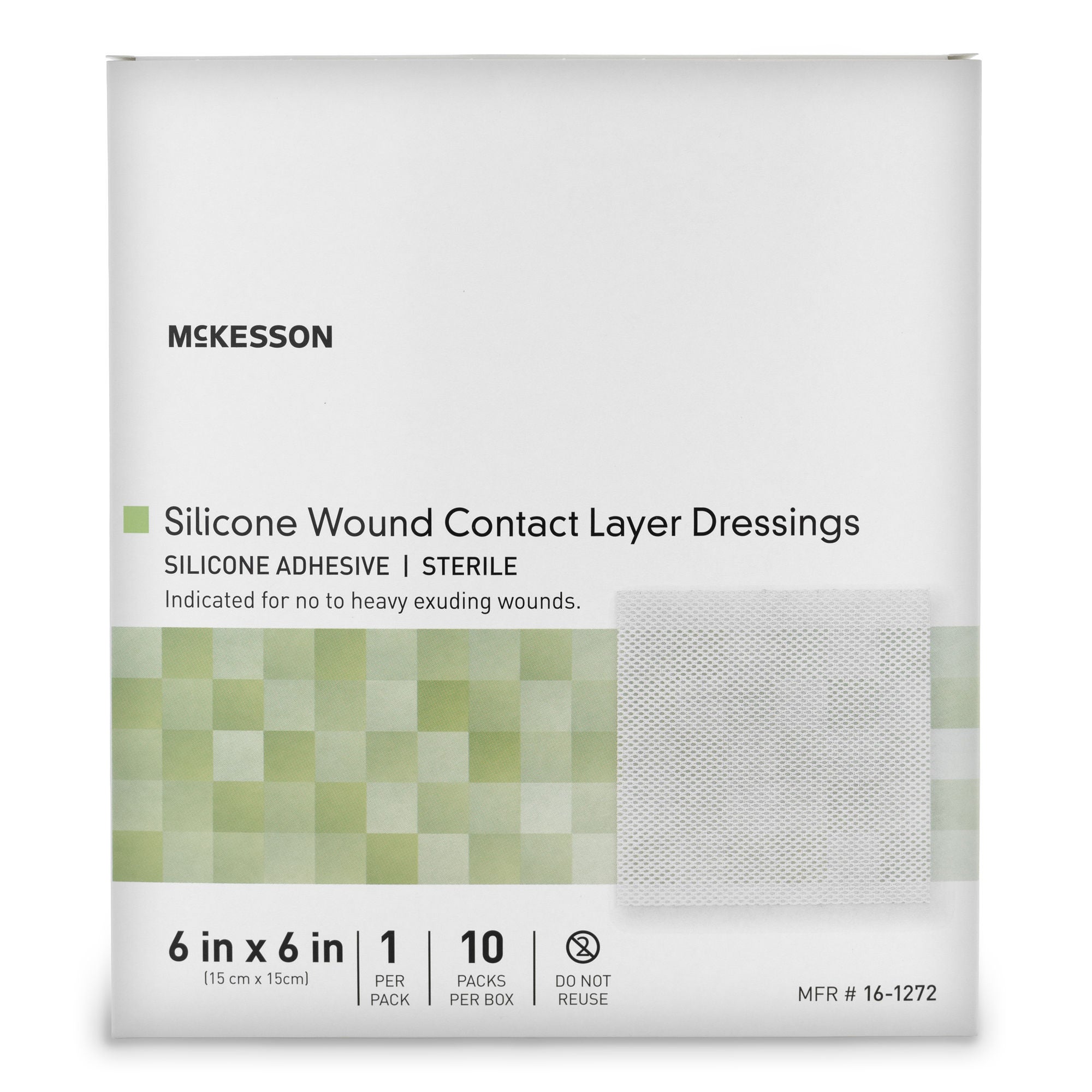 McKesson Brand - 16-1272 Wound Contact Layer Dressing McKesson 6 X 6 Inch Sterile