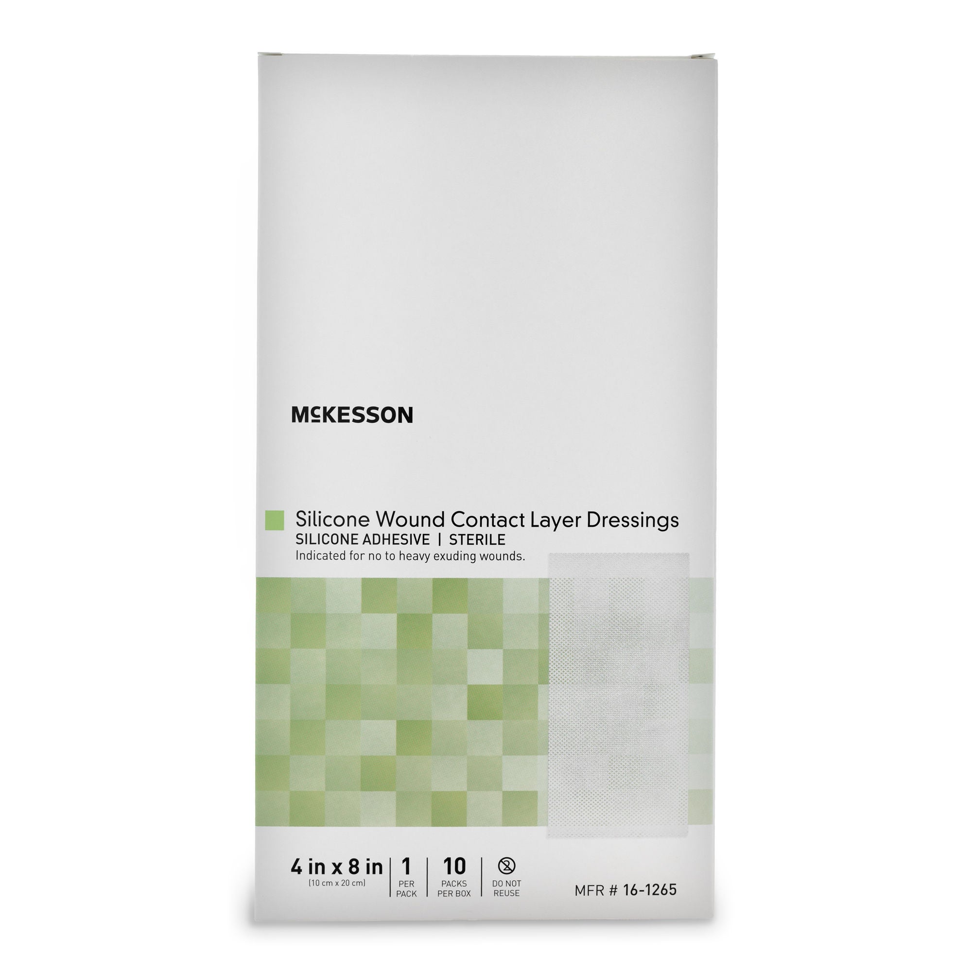 McKesson Brand - 16-1265 Wound Contact Layer Dressing McKesson 4 X 8 Inch Sterile