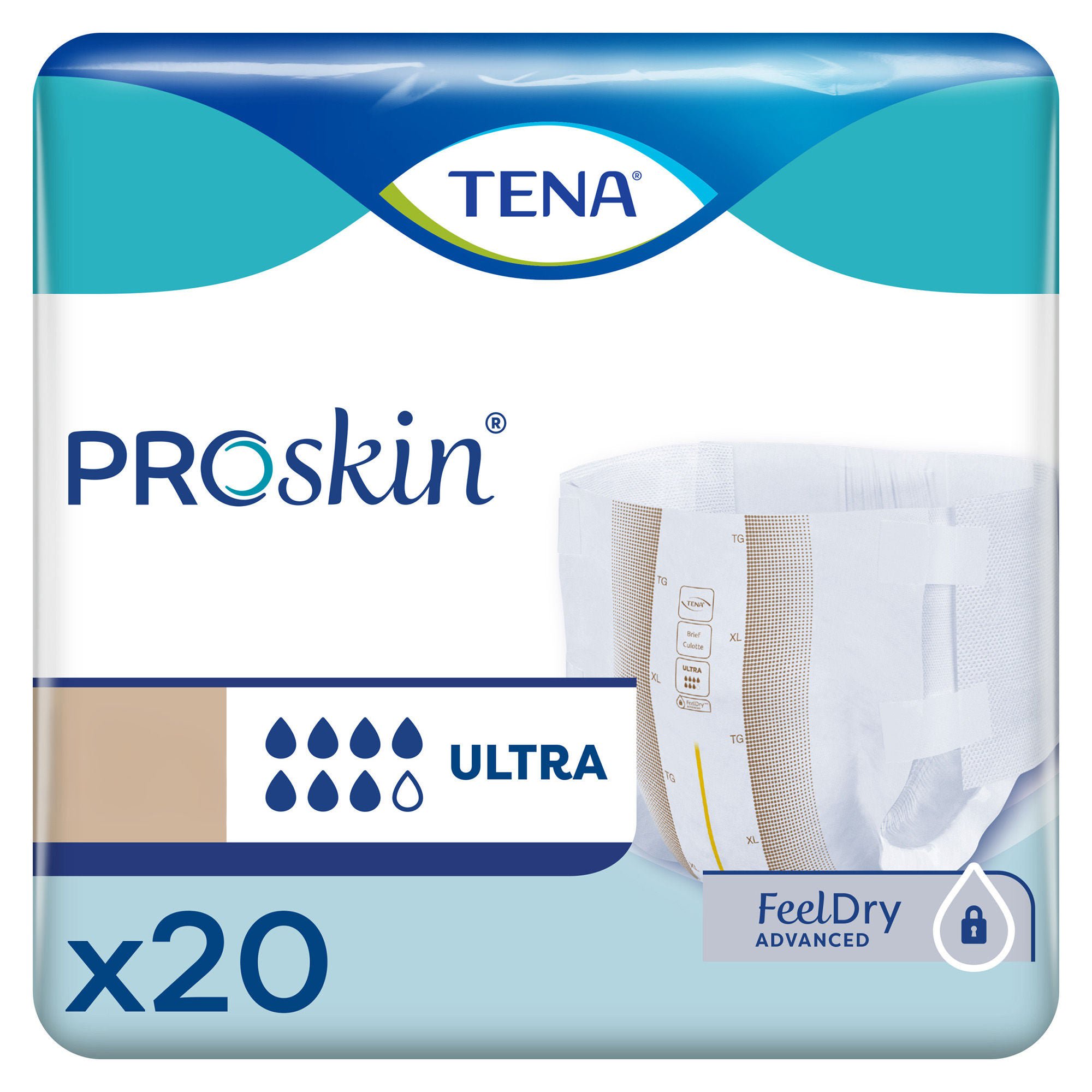 TENA ProSkin Ultra Incontinence Brief 67520 by Essity HMS North America