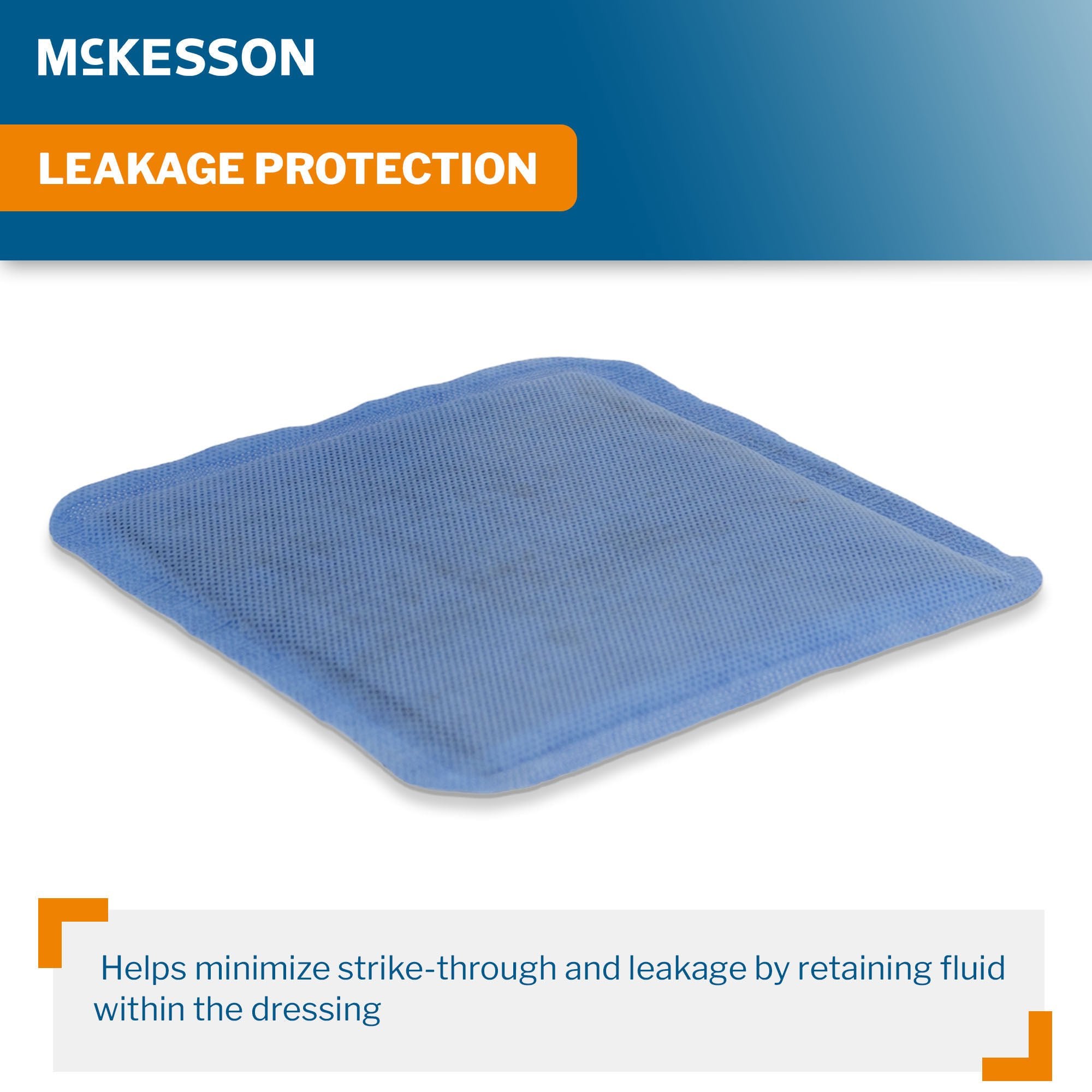 McKesson Brand - 16-52551 Super Absorbent Charcoal Dressing McKesson Square 5 X 5 Inch Without Border Sterile