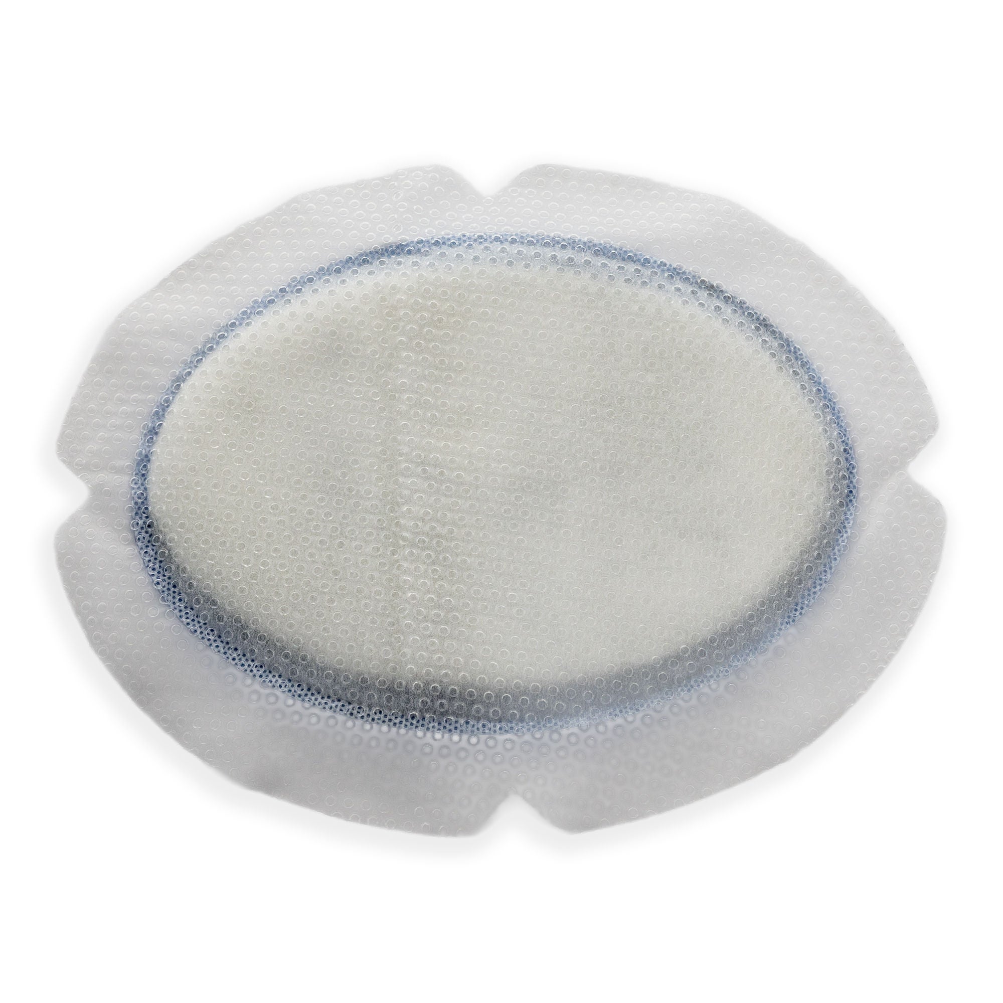 McKesson Brand - 16-52681 Super Absorbent Charcoal Dressing McKesson Oval 6-5/8 X 8-3/16 Inch With Border Sterile