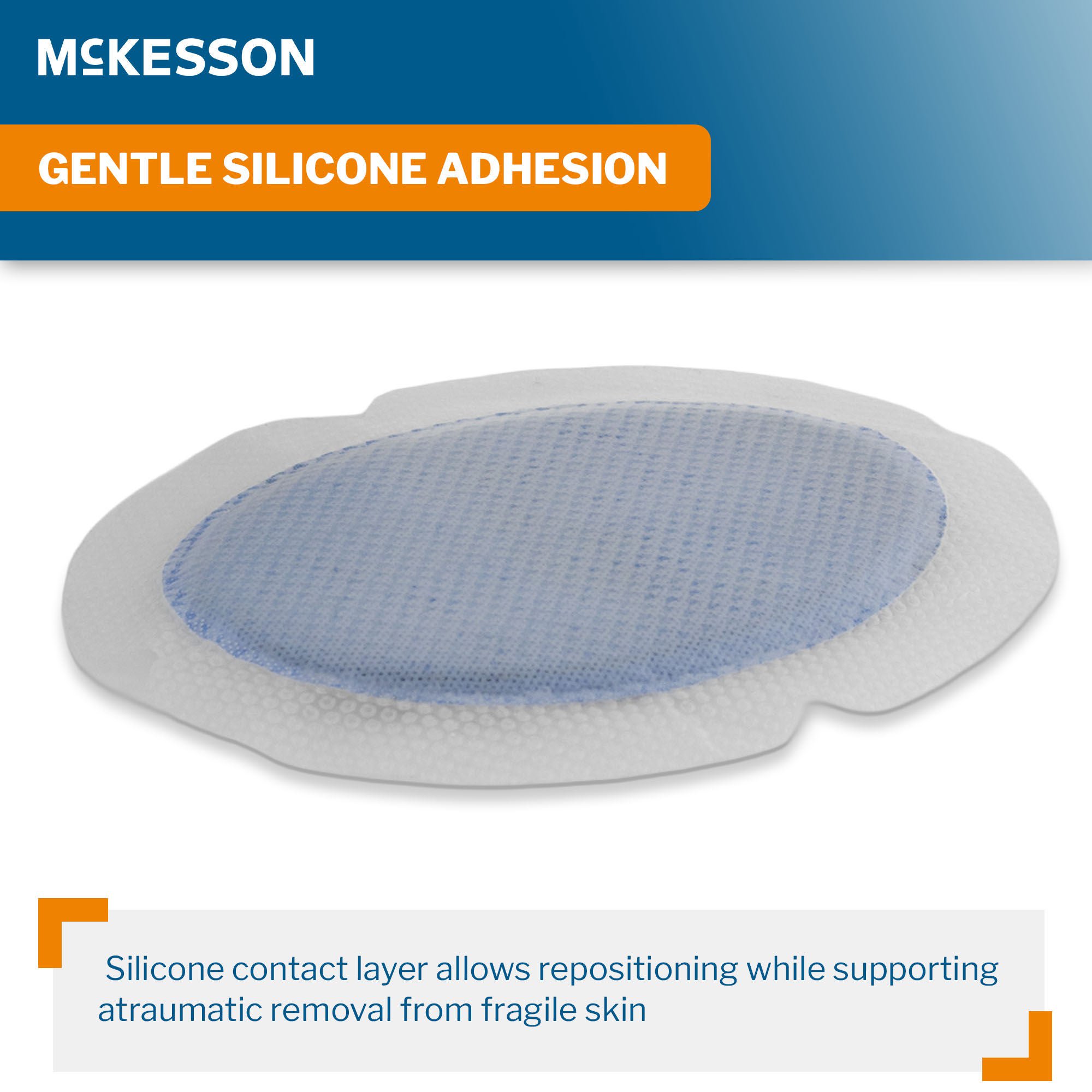 McKesson Brand - 16-52681 Super Absorbent Charcoal Dressing McKesson Oval 6-5/8 X 8-3/16 Inch With Border Sterile