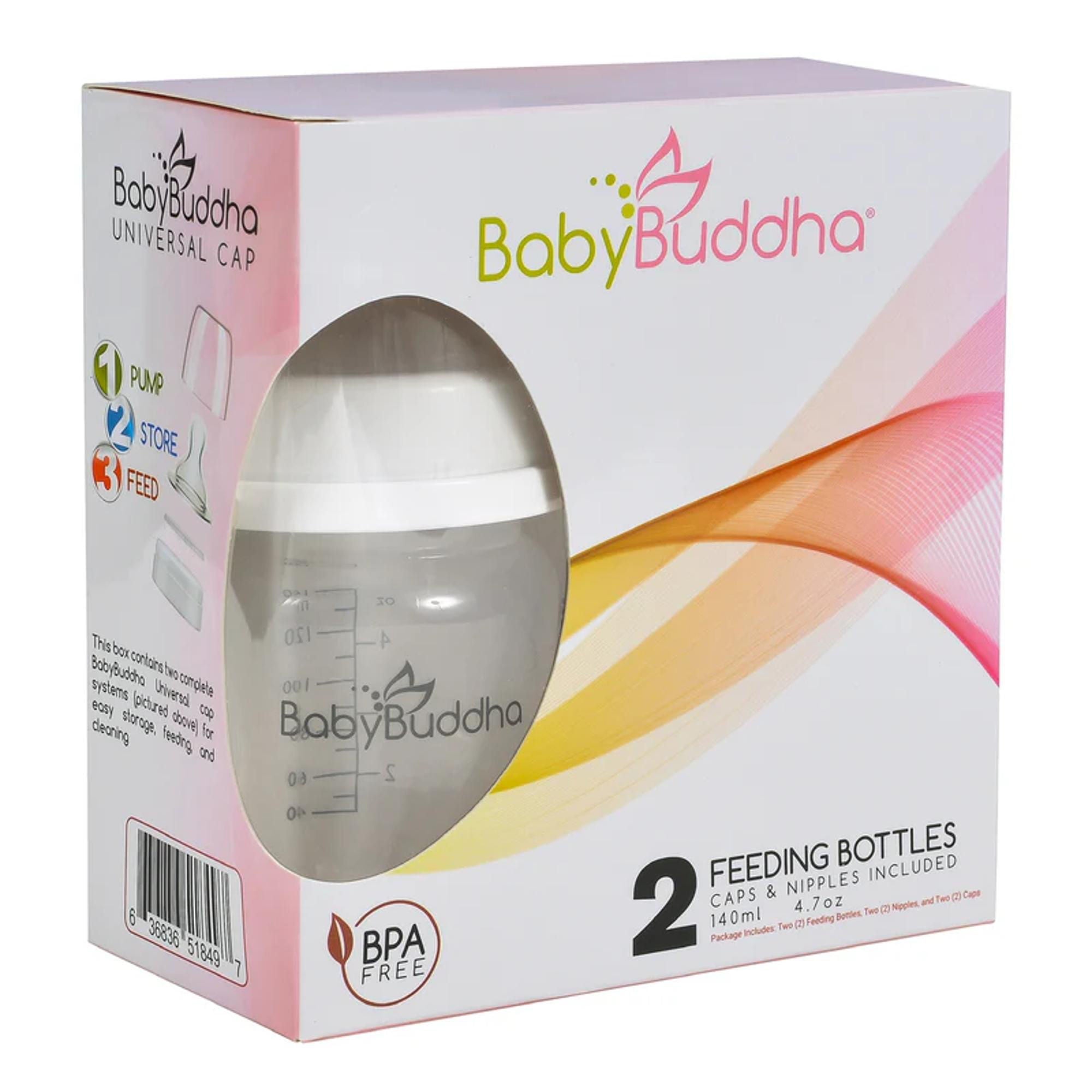 BabyBuddha Products LLC - S009 Breast Milk Storage Bottle BabyBuddha® 4.7 oz. Clear