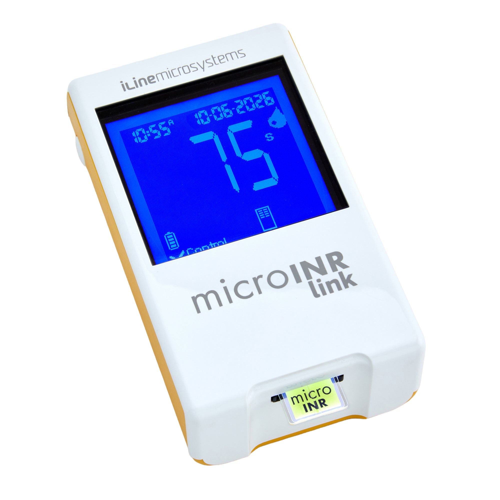 iLine Microsystems Inc - KTL0001AD Meter Kit with Wireless Bluetooth Low Energy 5.0 Technology microINR 3 µL Less Than 1 Minute