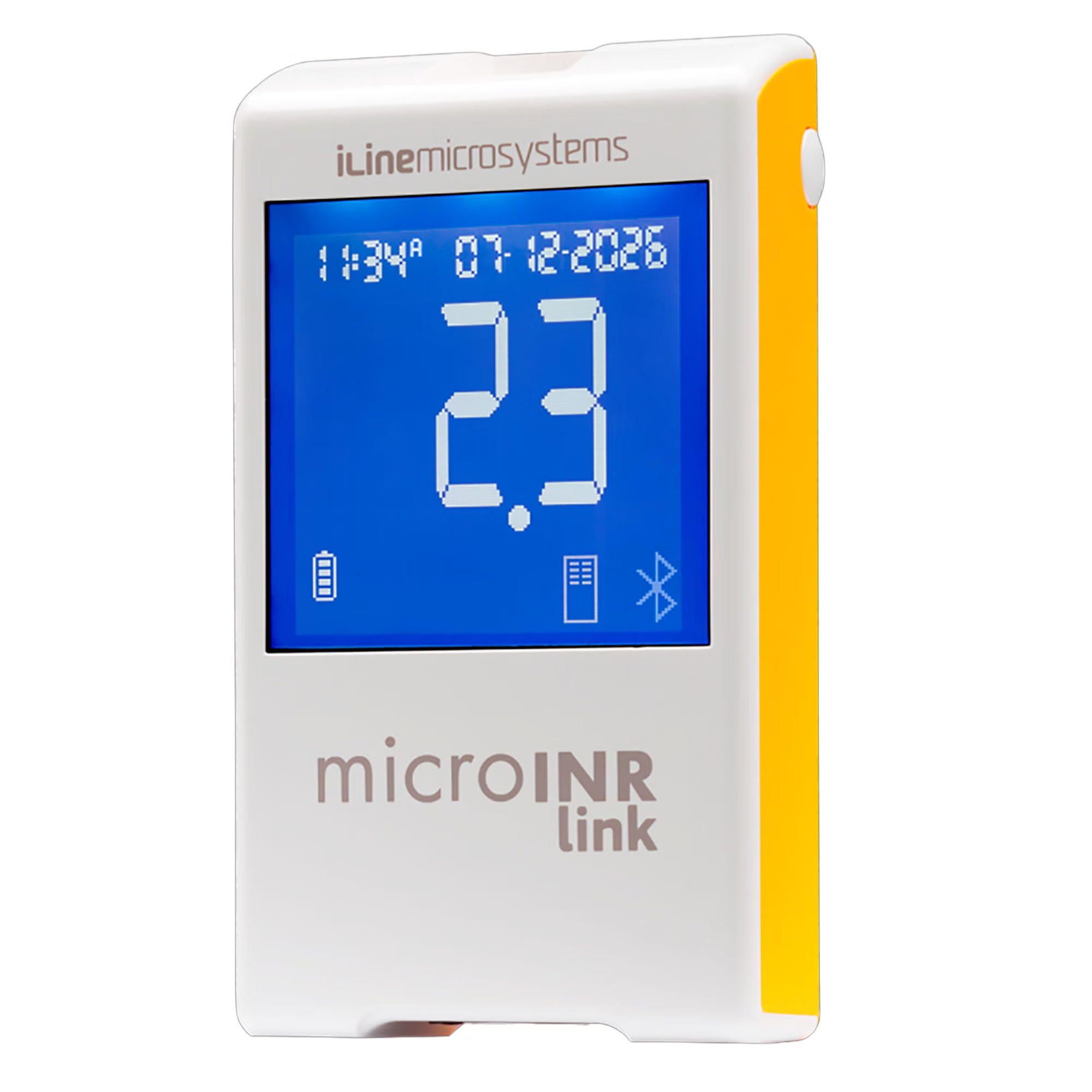 iLine Microsystems Inc - KTL0001AD Meter Kit with Wireless Bluetooth Low Energy 5.0 Technology microINR 3 µL Less Than 1 Minute