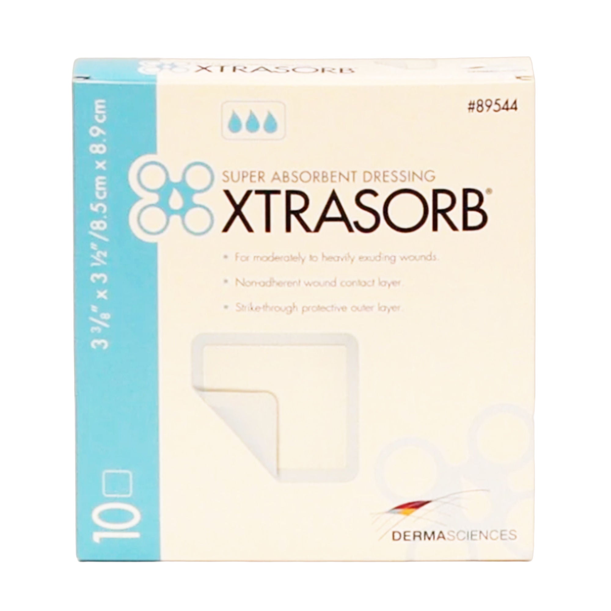 Gentell - 89544 Super Absorbent Dressing Xtrasorb® Classic Square 4 X 4 Inch With Border Sterile