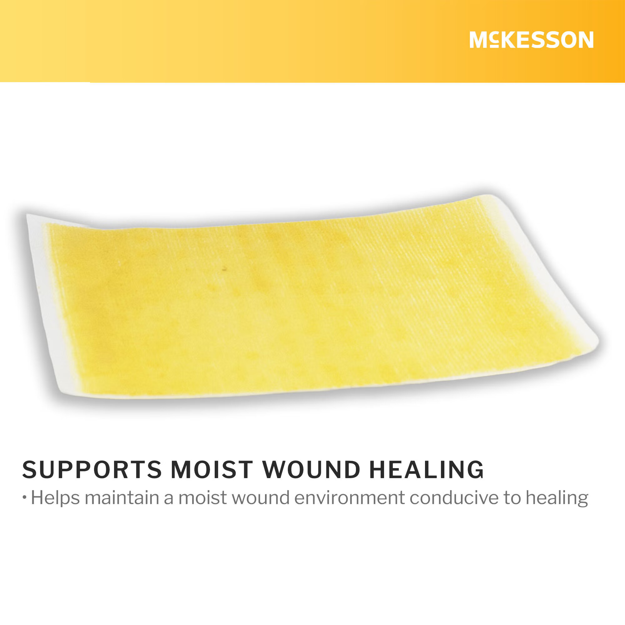 McKesson Brand - 199-138 Honey Wound Dressing McKesson Rectangle 4 X 5 Inch Sheet Sterile Non-Adherent