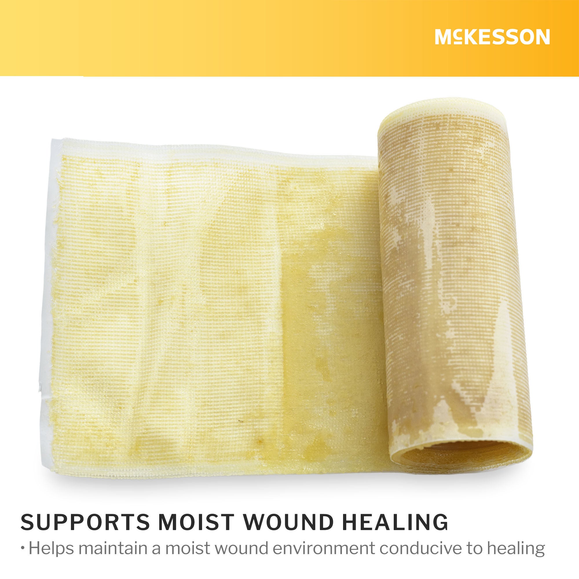 McKesson Brand - 199-140 Honey Wound Dressing McKesson Rectangle 4 X 48 Inch Sheet Sterile Without Adhesive