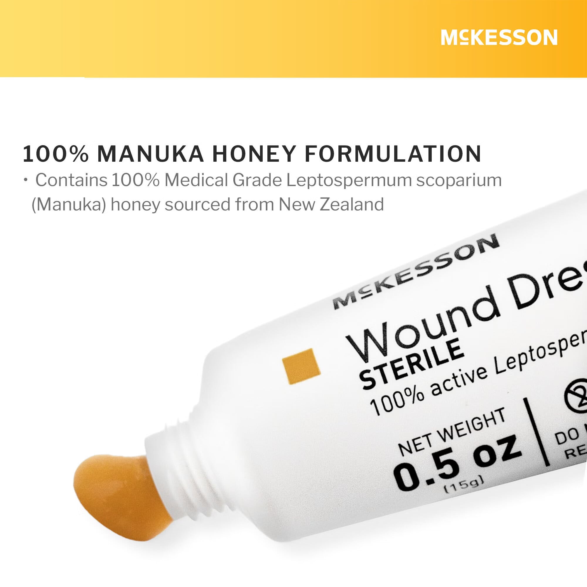 McKesson Brand - 199-132 Honey Wound Dressing McKesson 0.5 oz. Gel Sterile Without Adhesive