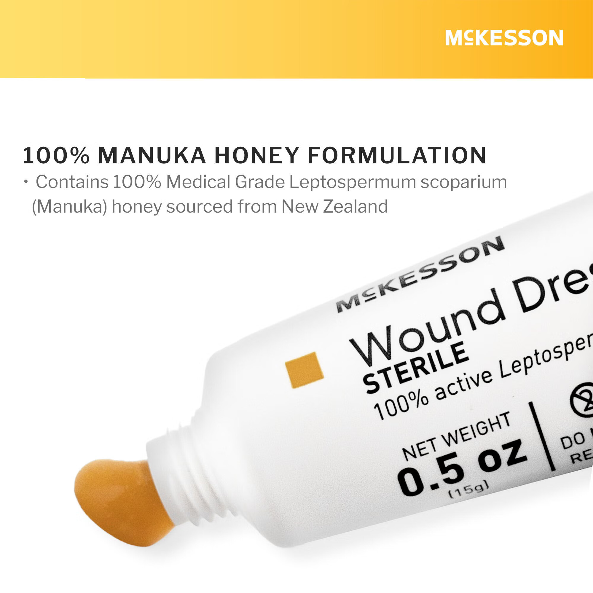 McKesson Brand - 199-132 Honey Wound Dressing McKesson 0.5 oz. Gel Sterile Without Adhesive