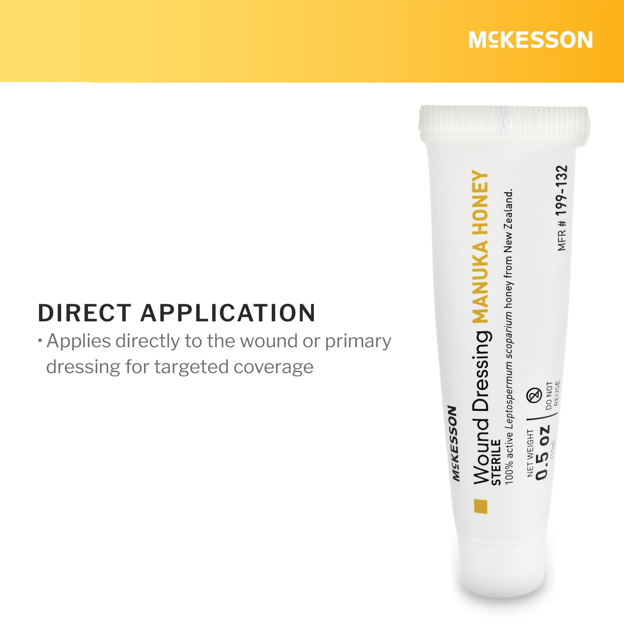 McKesson Brand - 199-132 Honey Wound Dressing McKesson 0.5 oz. Gel Sterile Without Adhesive