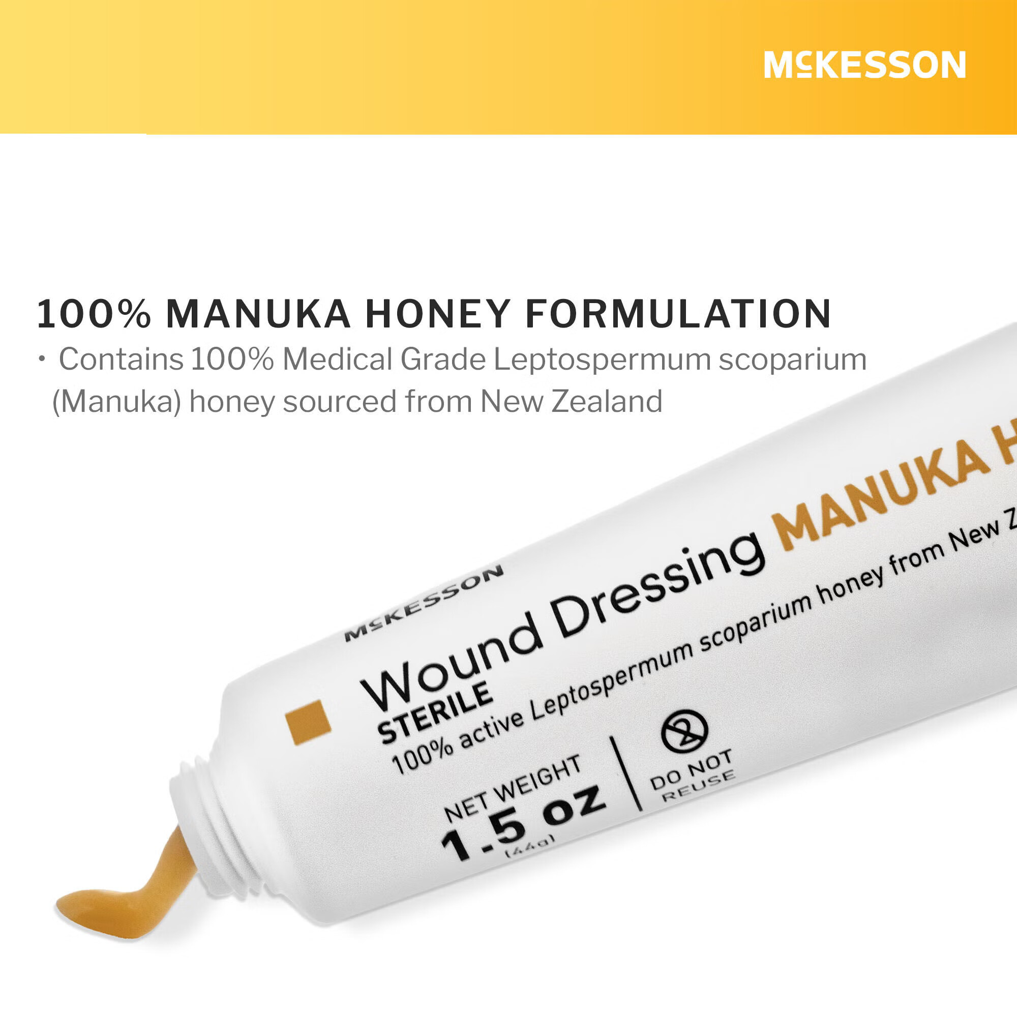 McKesson Brand - 199-135 Honey Wound Dressing McKesson 1.5 oz. Gel Sterile Without Adhesive