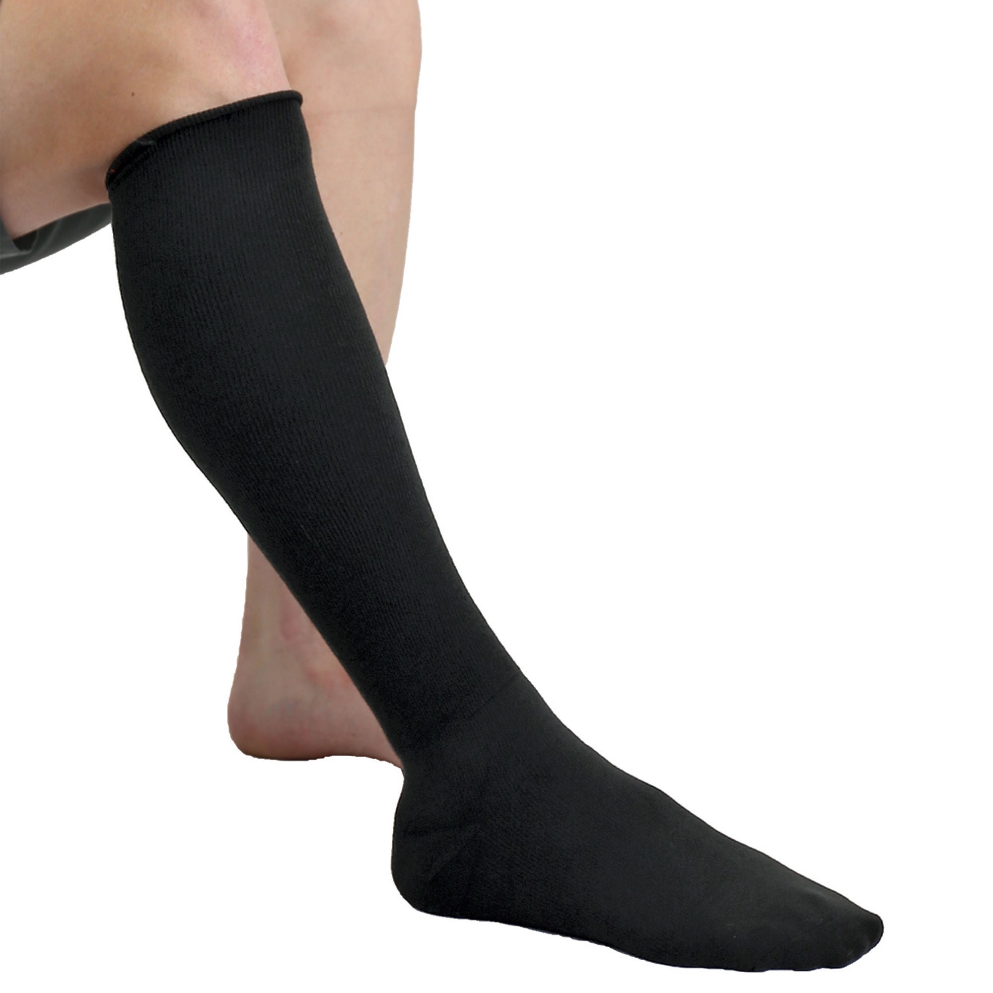 Mediusa - CU001512 Compression Undersock circaid Knee High Large Black Closed Toe