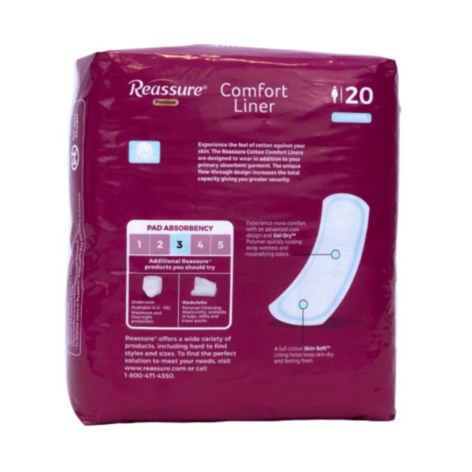 HDIS PHD - RECL Reassure® Premium Cotton Comfort Liner