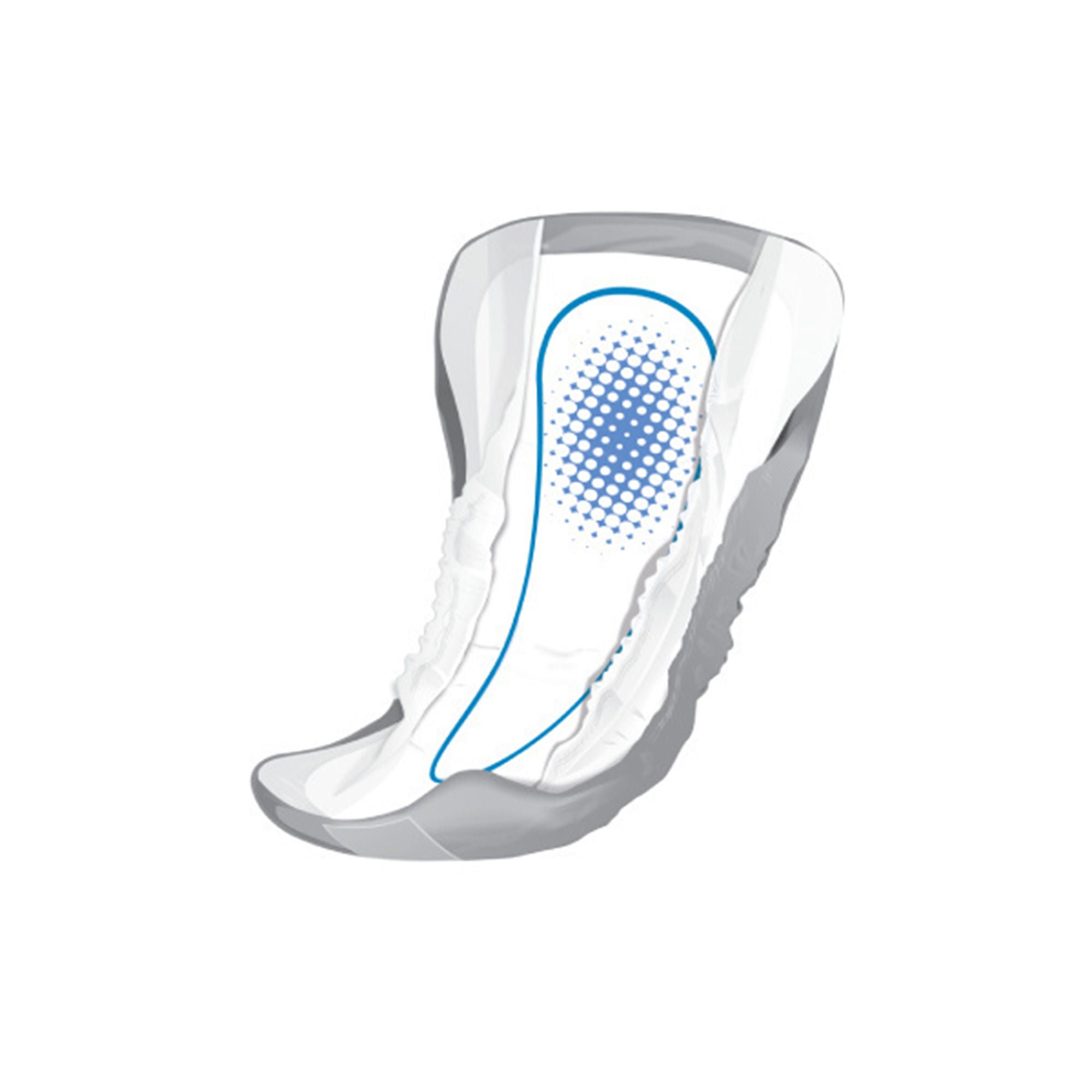 Presto Absorbent - REDYMG Bladder Control Pad Reassure® Guards for Men 4-1/2 X 10 Inch Heavy Absorbency Polymer Core One Size Fits Most