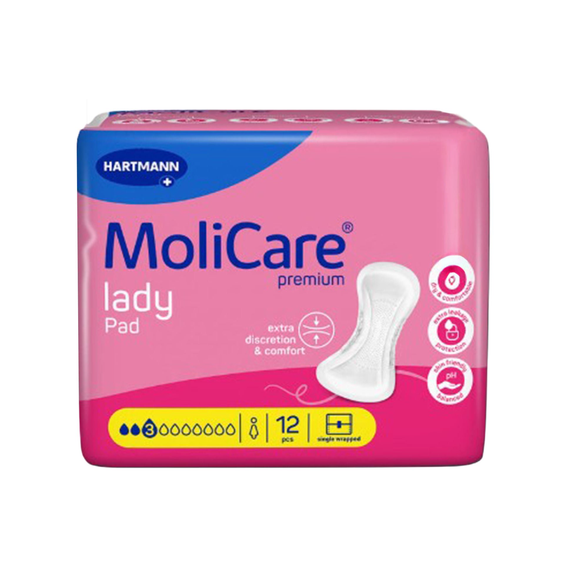 Hartmann - 168044 MoliCare® Premium lady pad 2 Drops for Light Incontinence