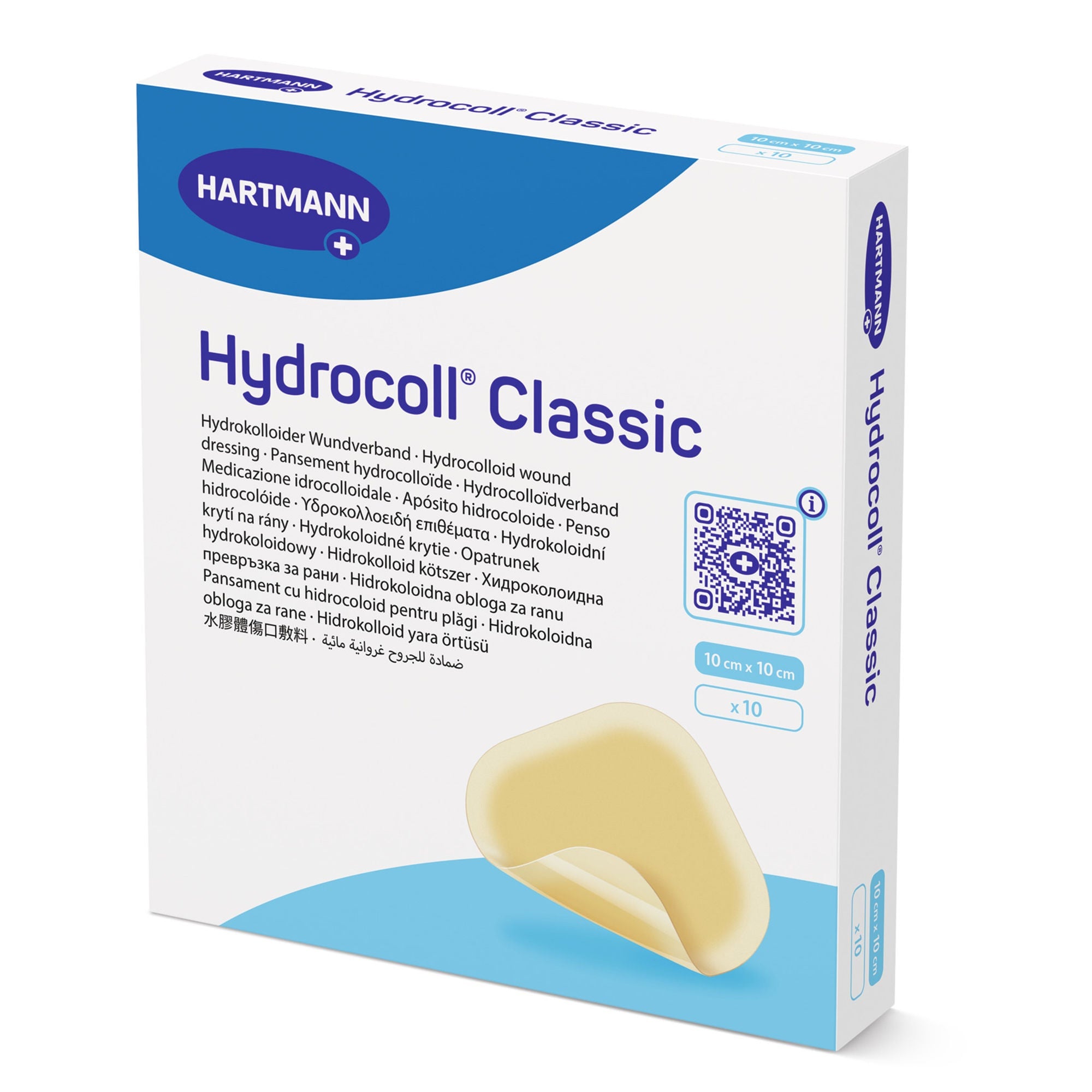 Hartmann - 536113 Hydrocolloid Dressing Hydrocoll® Classic 4 X 4 Inch Square Hydrocolloid