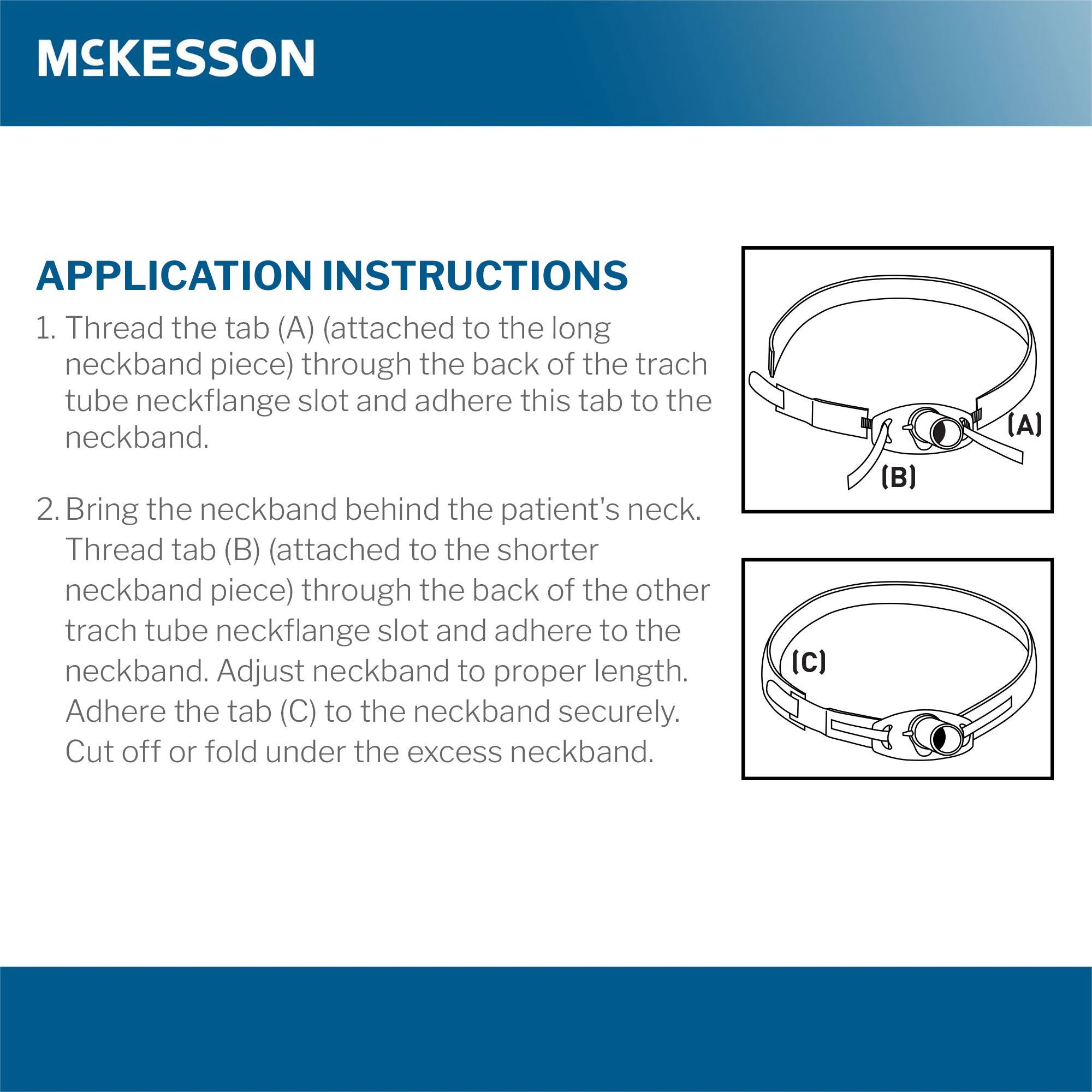 McKesson Brand - 16-440 Tracheostomy Tube Holder McKesson 1 X 19 Inch Adult