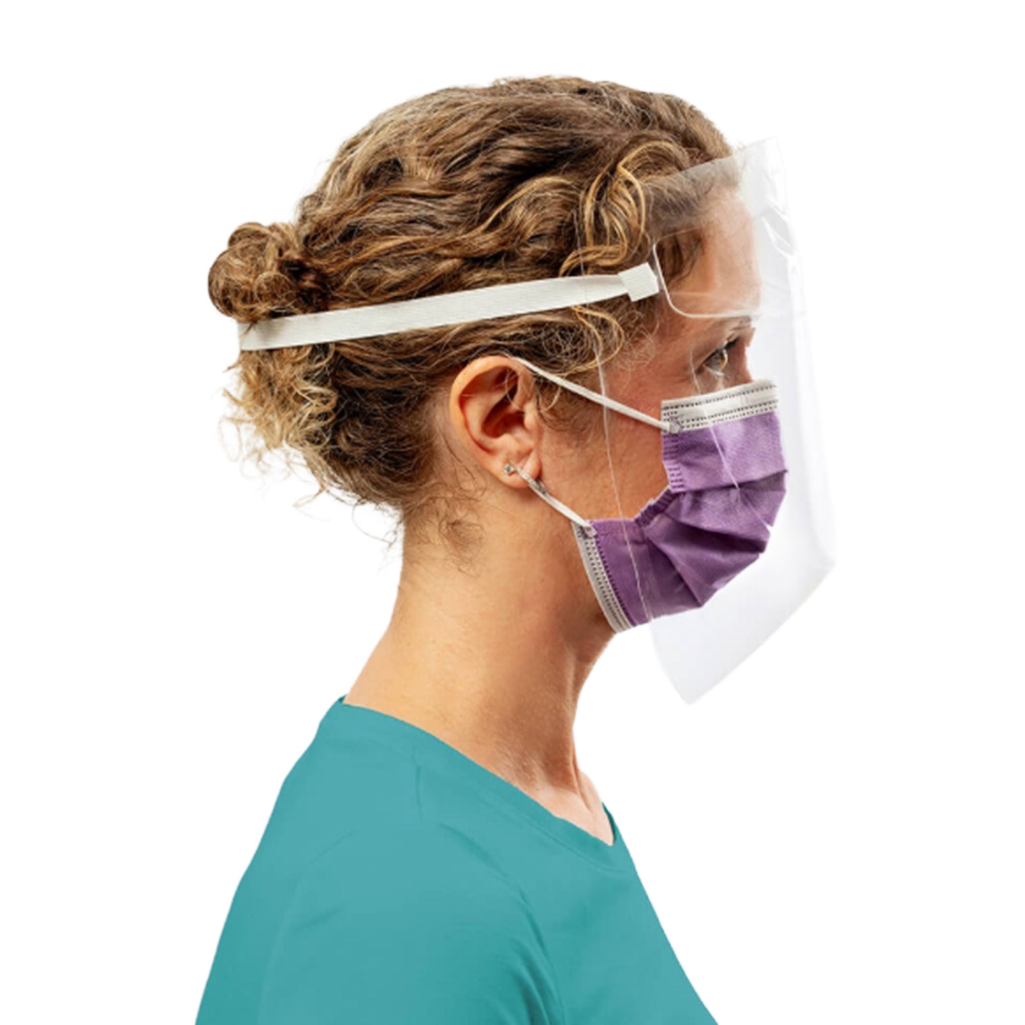 Southmedic - SMI1-MXFS-40-FOAM Face Shield BetterShield™ 3D Contoured One Size Fits Most Full Length Anti-fog Disposable NonSterile