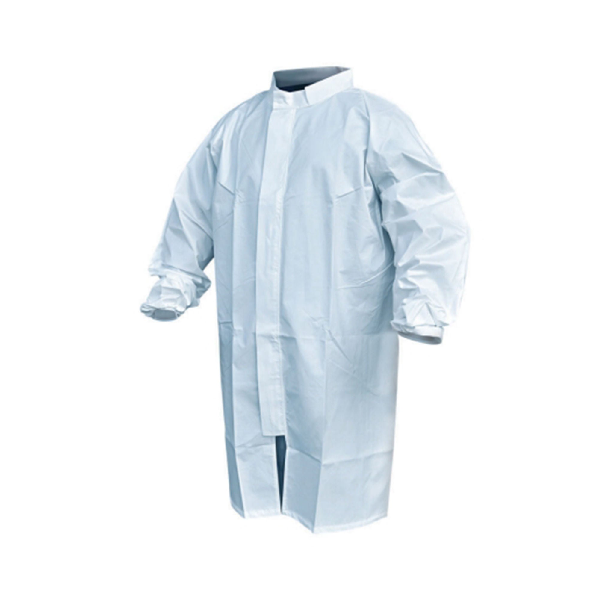 Acute Care Pharmaceuticals - PFROCK797-L Sterile Cleanroom Lab Coat Pharma-Frock™ White Large Mid Length Polyethylene Coated Polypropylene Disposable