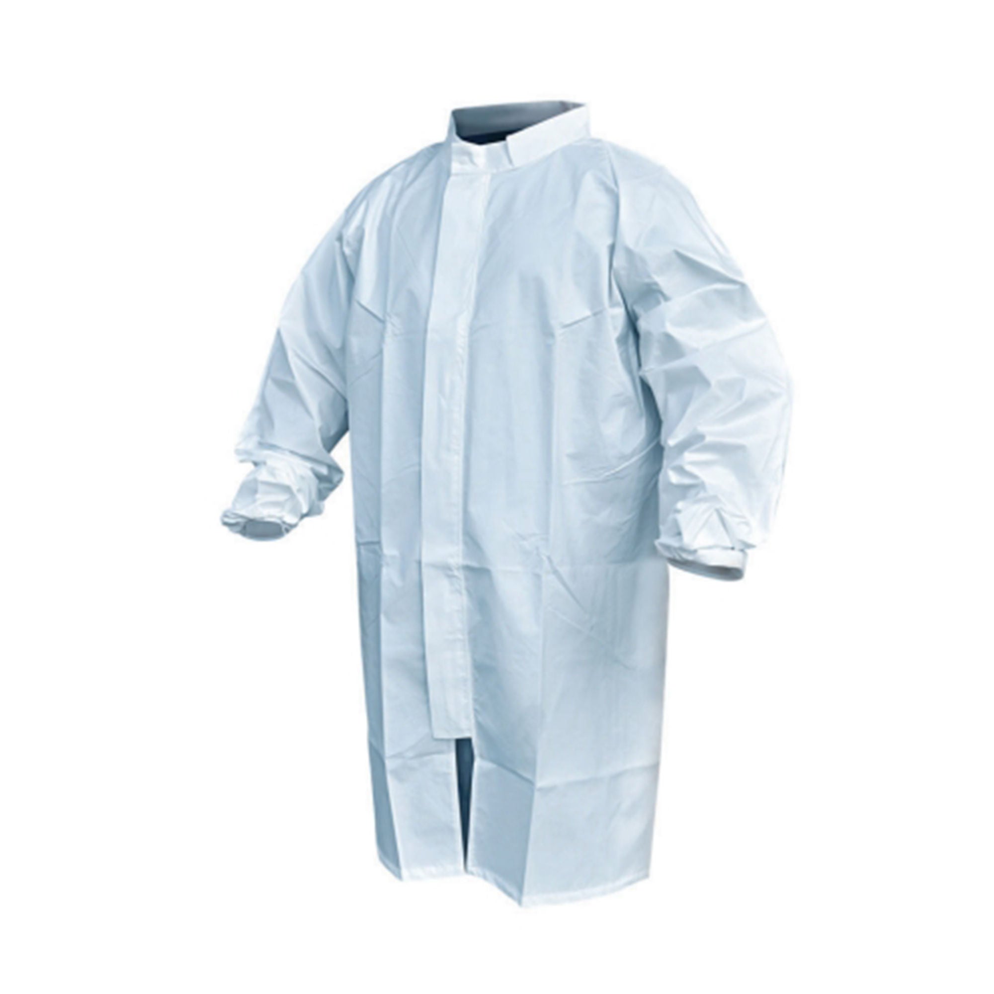 Acute Care Pharmaceuticals - PFROCK797-XL Sterile Cleanroom Lab Coat Pharma-Frock™ White X-Large Mid Length Polyethylene Coated Polypropylene Disposable