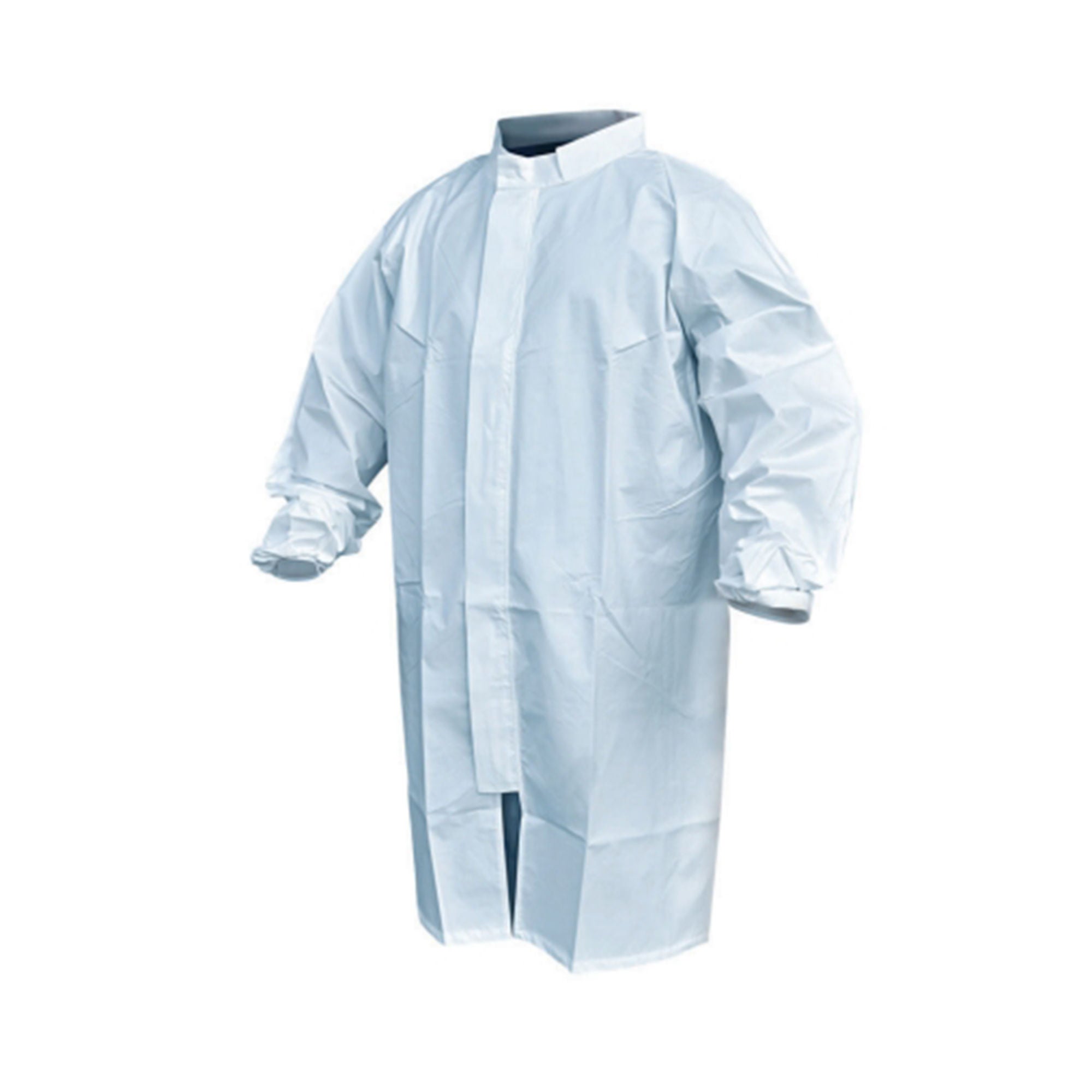 Acute Care Pharmaceuticals - PFROCK797-3XL Sterile Cleanroom Lab Coat Pharma-Frock™ White 3X-Large Mid Length Polyethylene Coated Polypropylene Disposable