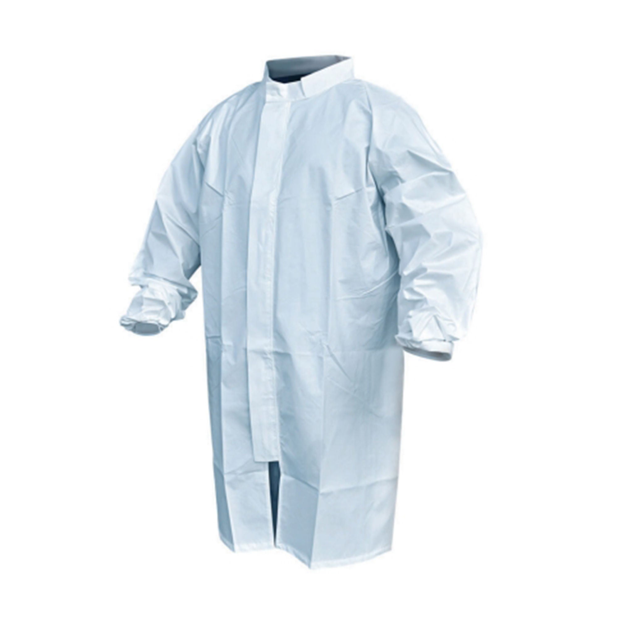 Acute Care Pharmaceuticals - PFROCK797-XL Sterile Cleanroom Lab Coat Pharma-Frock™ White X-Large Mid Length Polyethylene Coated Polypropylene Disposable