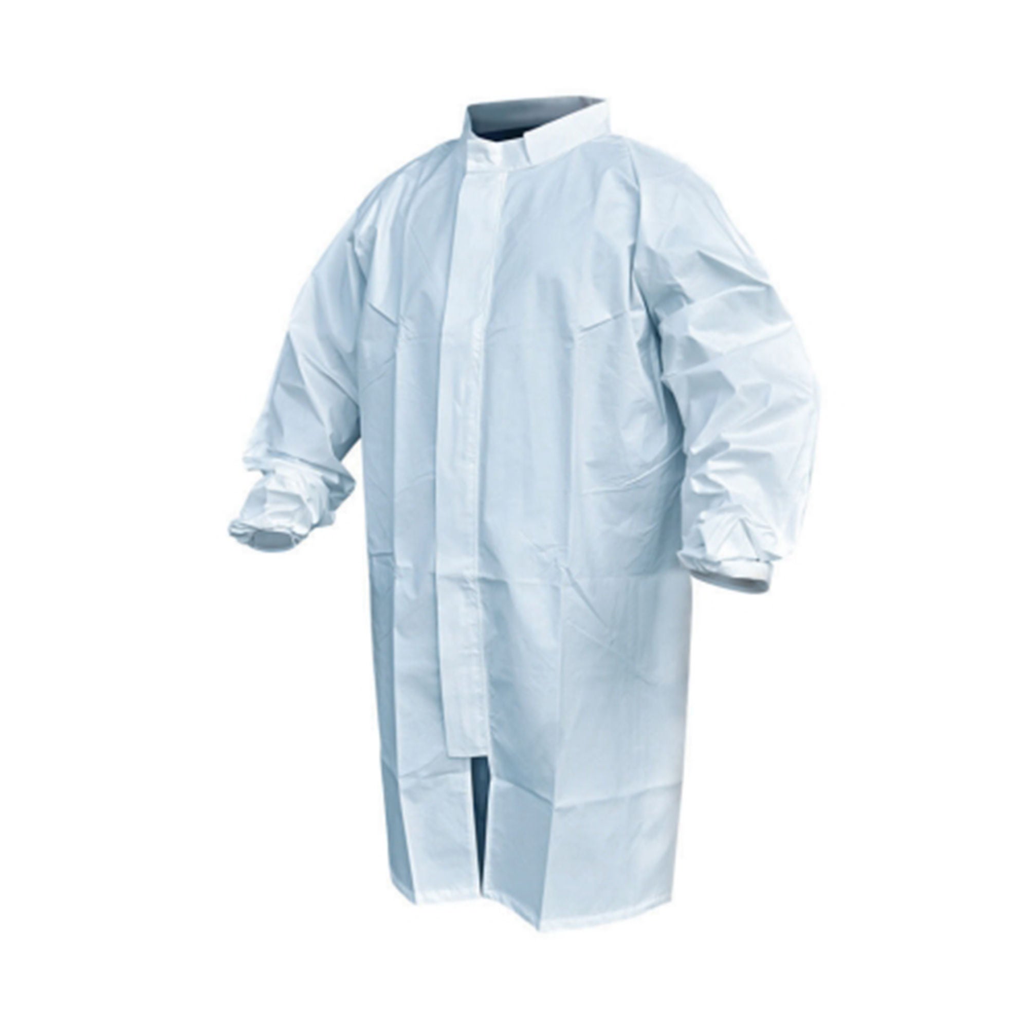 Acute Care Pharmaceuticals - PFROCK797-3XL Sterile Cleanroom Lab Coat Pharma-Frock™ White 3X-Large Mid Length Polyethylene Coated Polypropylene Disposable