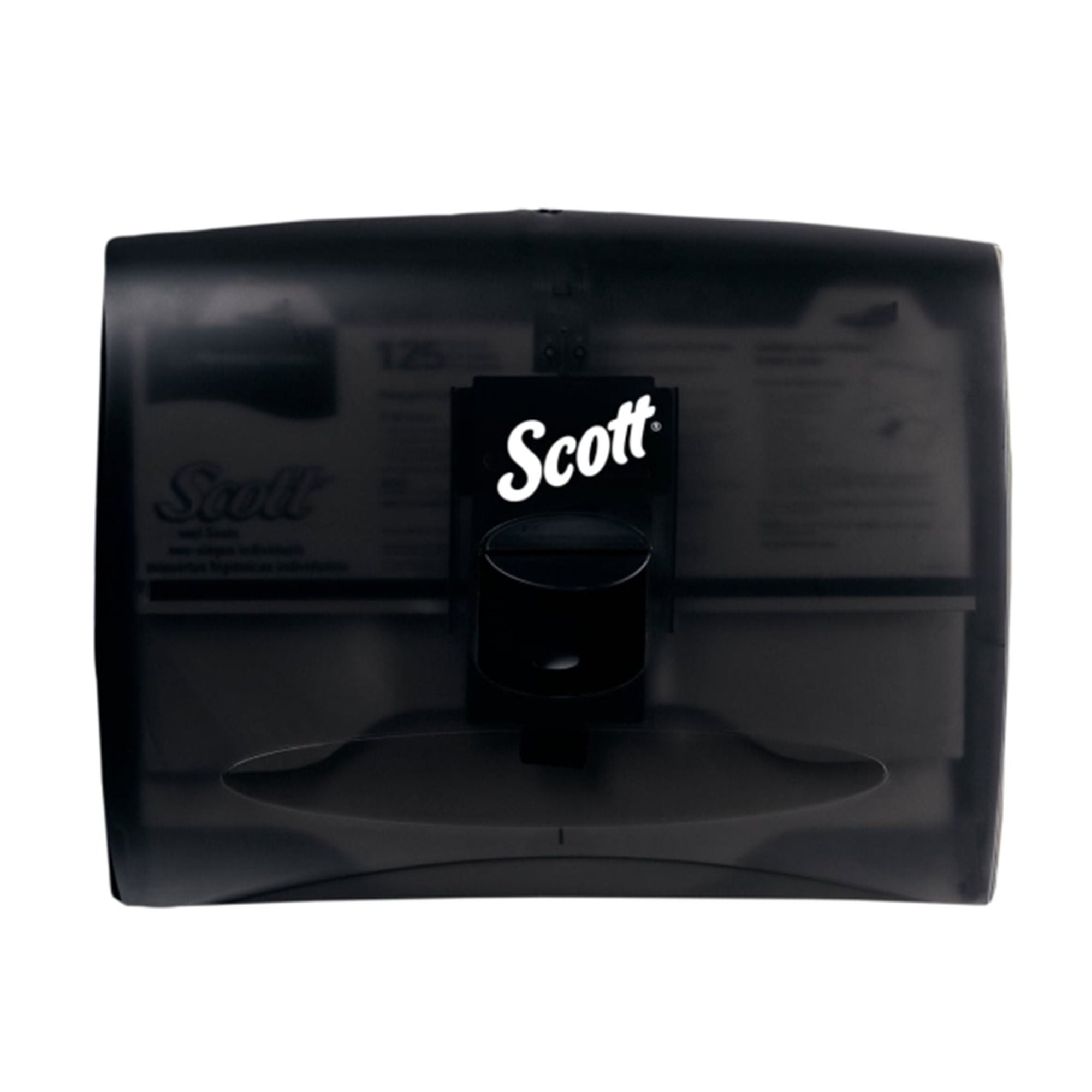Essendant Co-United Stationers - KCC09506 Toilet Seat Cover Dispenser Scott® Black Plastic Manual Pull 2 Boxes Wall Mount