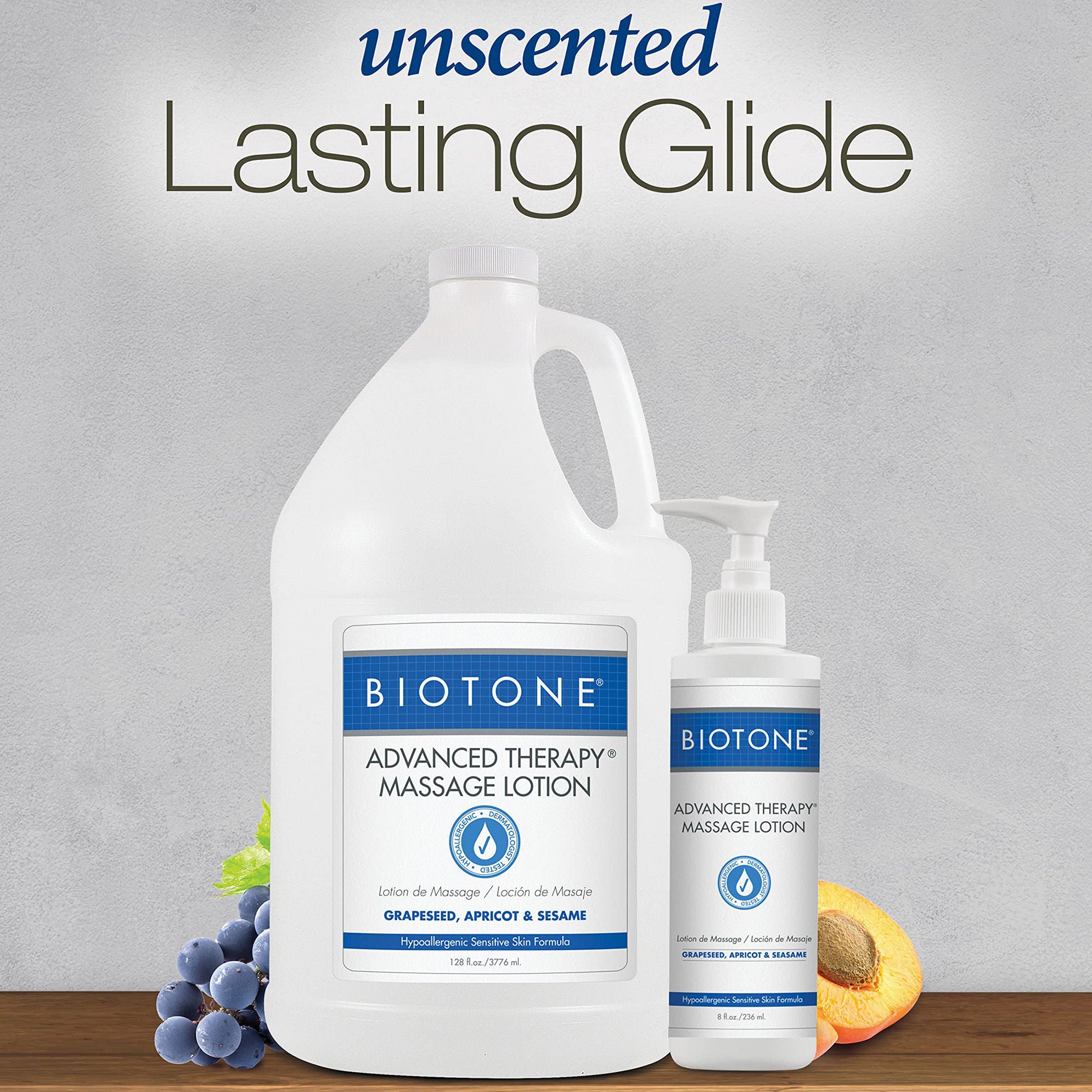 Natural Thoughts Inc ATL1G - Biotene® Advanced Therapy® Massage Lotion with Grapeseed, Apricot & Sesame Oil - 1/Each, 4/Case
