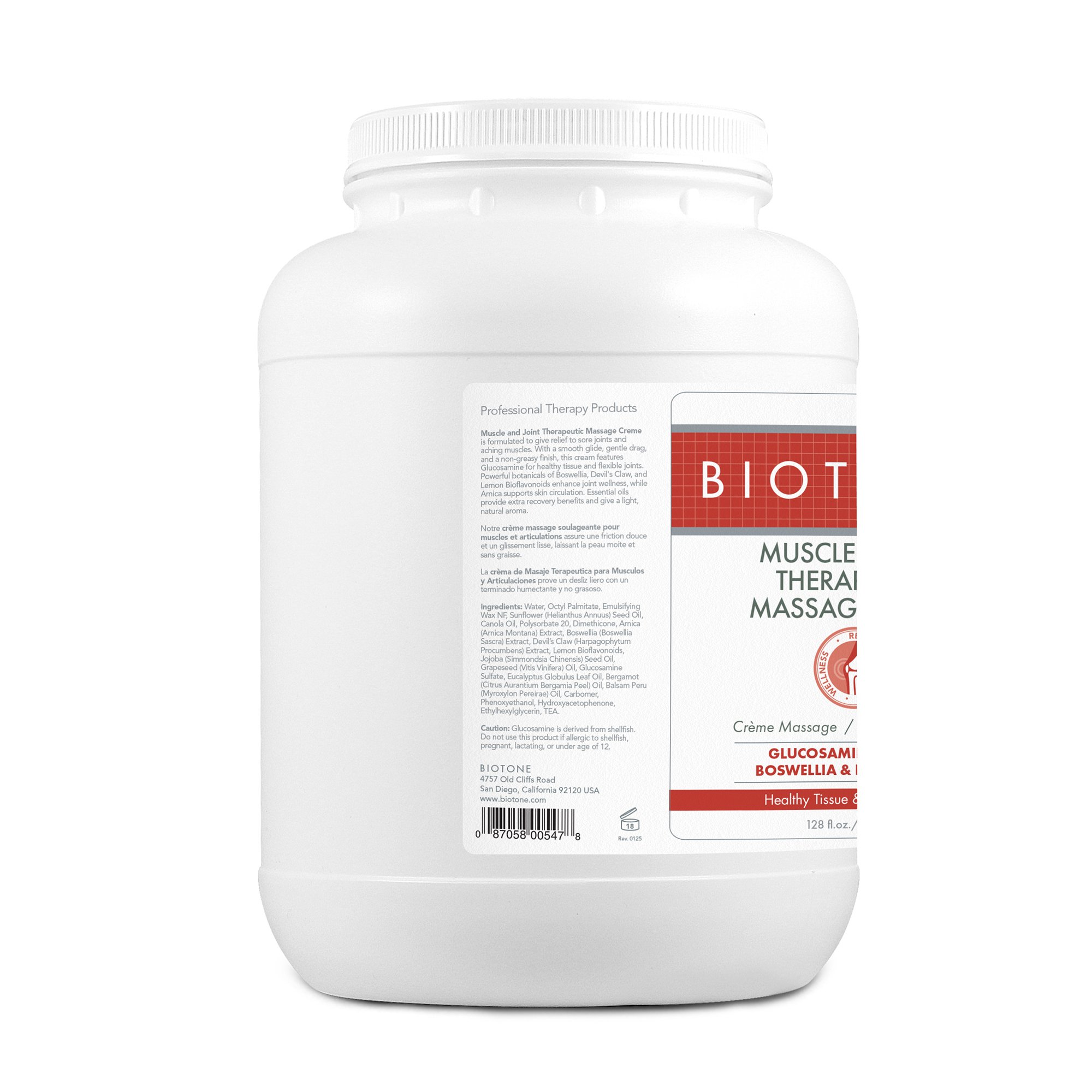 Natural Thoughts Inc MJTMC1G - Biotone Muscle & Joint Relief with Glucosamine, Arnica, Boswellia & Devil's Claw - 1/Each, 4/Case