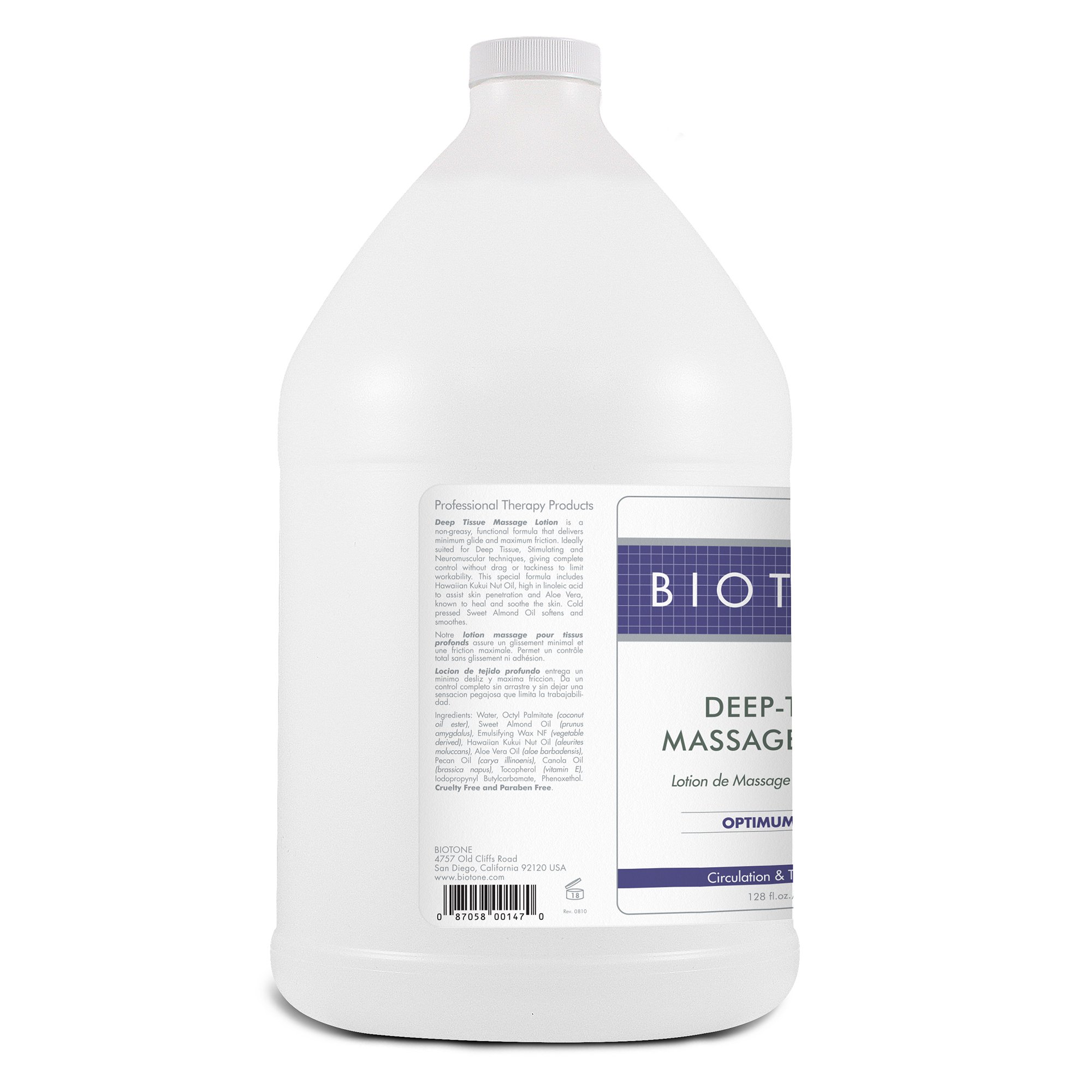 Natural Thoughts Inc DTU1G - Biotene® Deep-Tissue® Massage Lotion for Circulation & Tension Release - 1/Each, 4/Case