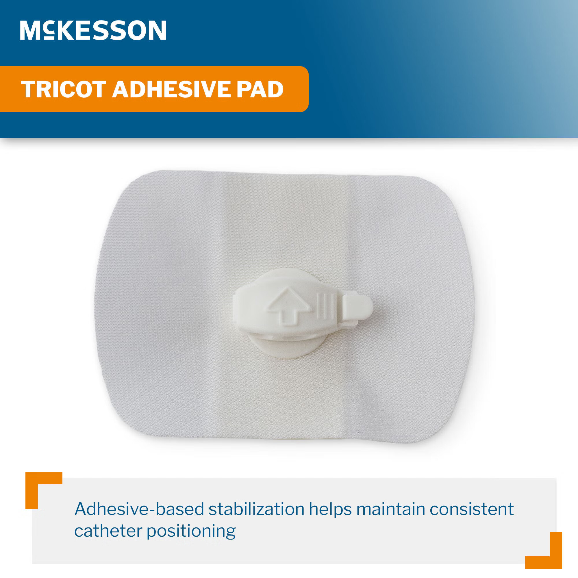 McKesson Brand - FSL02 Foley Catheter Stabilization Device McKesson 2-way Foley Catheter Stabilization Device with Tricot Adhesive Pad, (1) Alcohol Prep Pad, One Size Fits Most, NonSterile For Silicone and Latex Foley Catheters