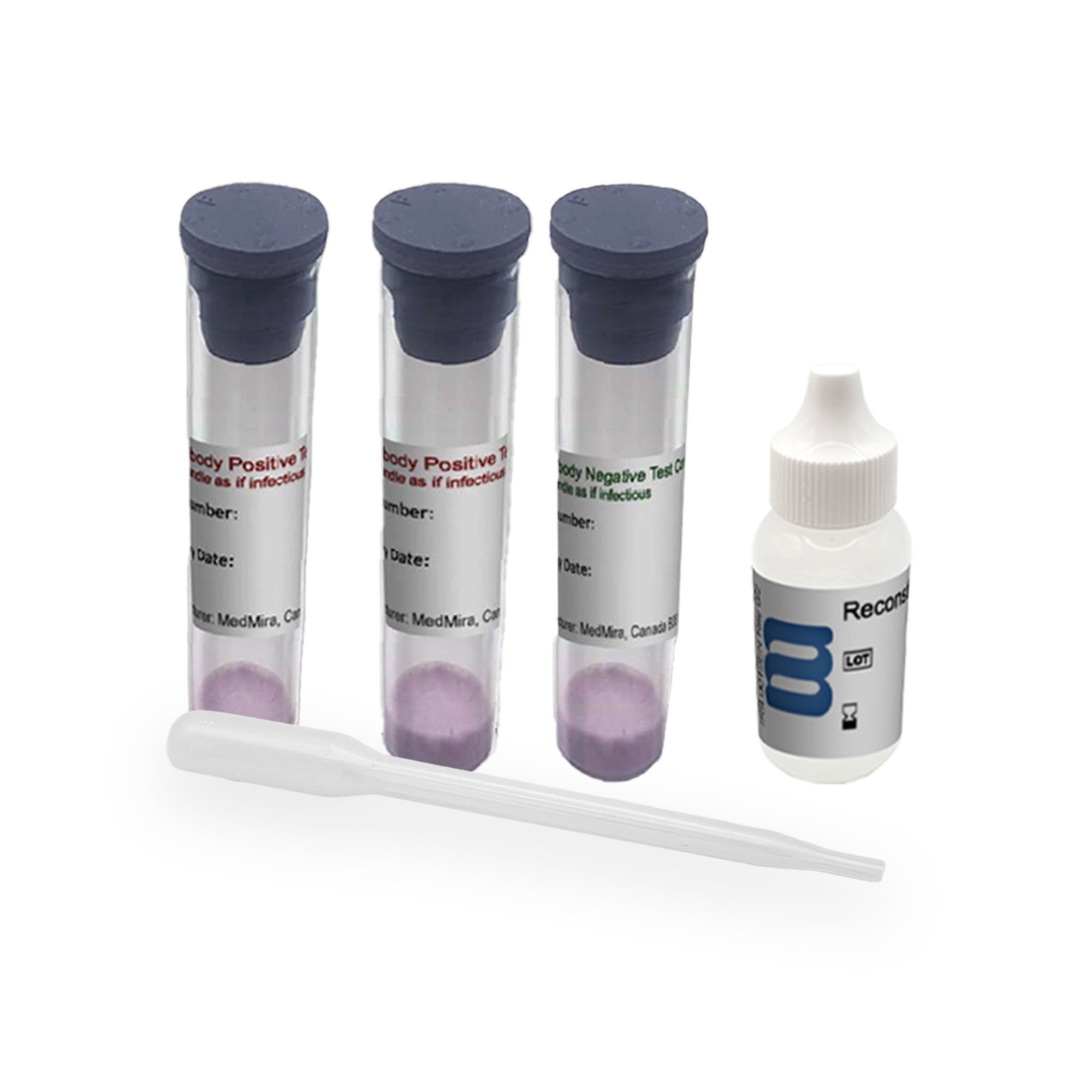 MedMira Laboratories Inc - 815311007590 Control Set Reveal® G4 HIV-1/2 Antibody Test Positive Level / Negative Level