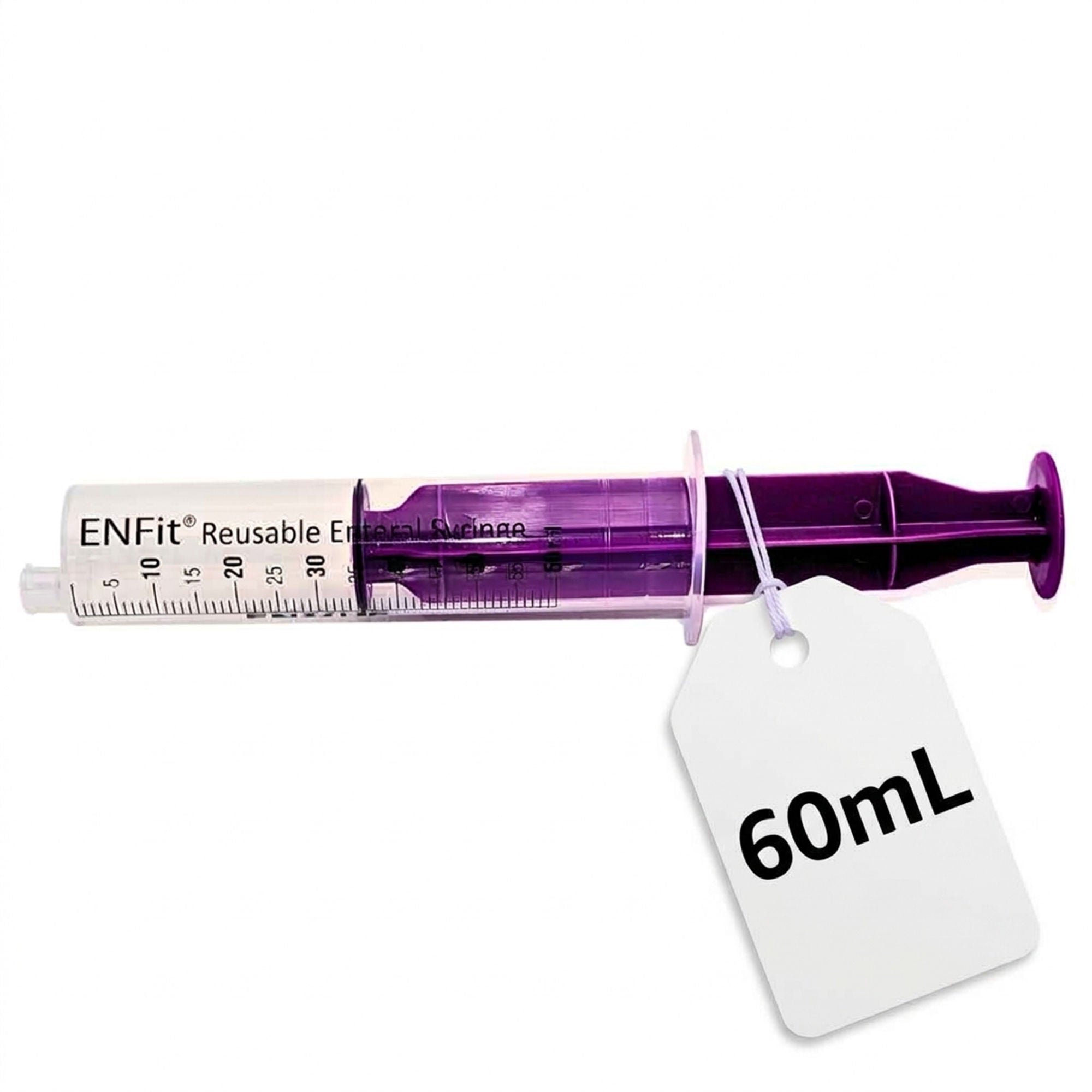 U Deliver Medical - ES60H Oral Medication Syringe ENFit™ O-Ring 60 mL Enfit Tip Without Safety
