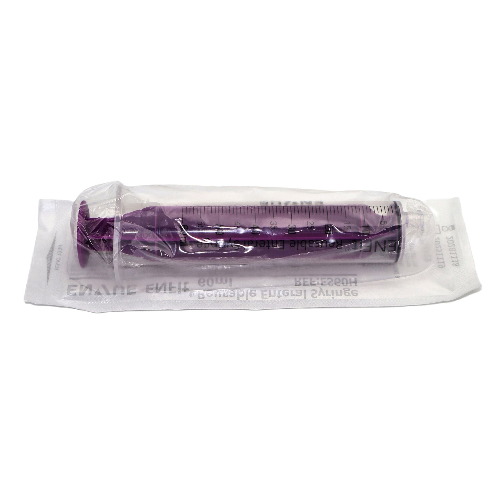 U Deliver Medical - ES60H Oral Medication Syringe ENFit™ O-Ring 60 mL Enfit Tip Without Safety