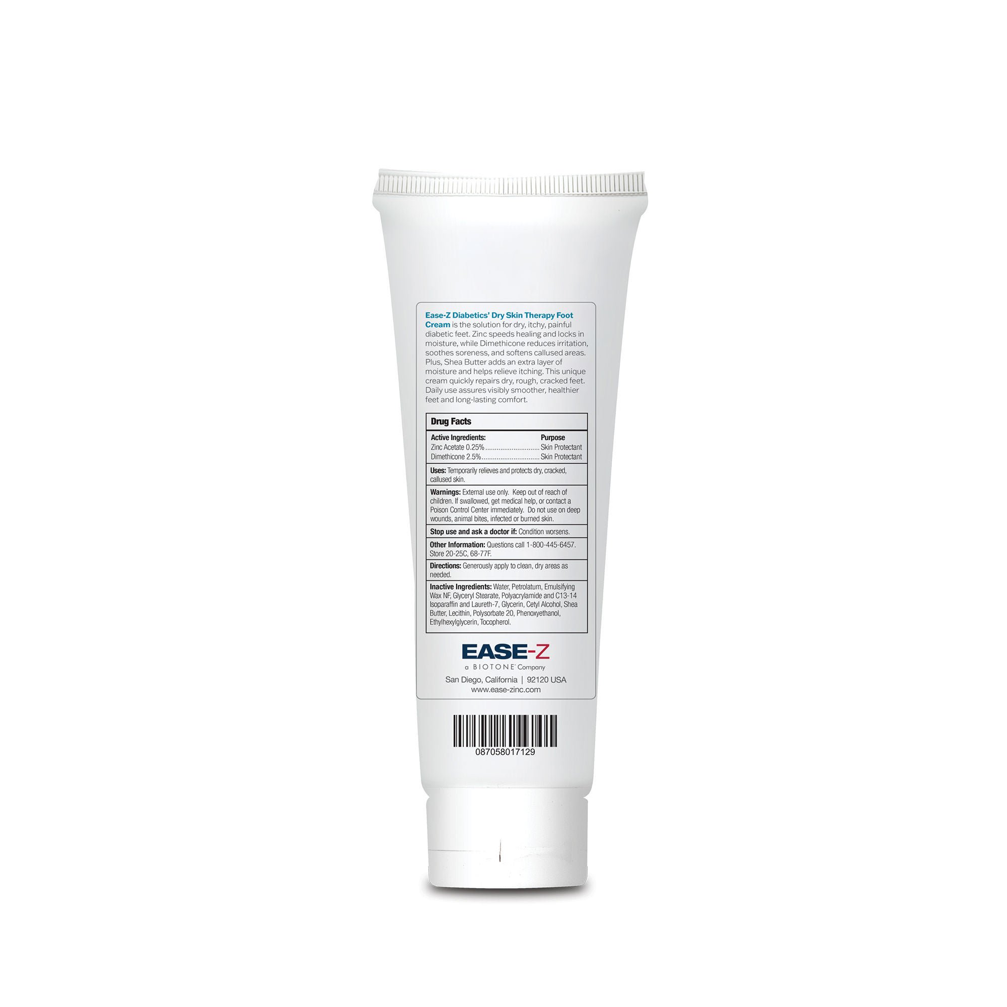 Natural Thoughts Inc - EZF5ZT EASE-Z Diabetics' Dry Skin Therapy Foot Cream