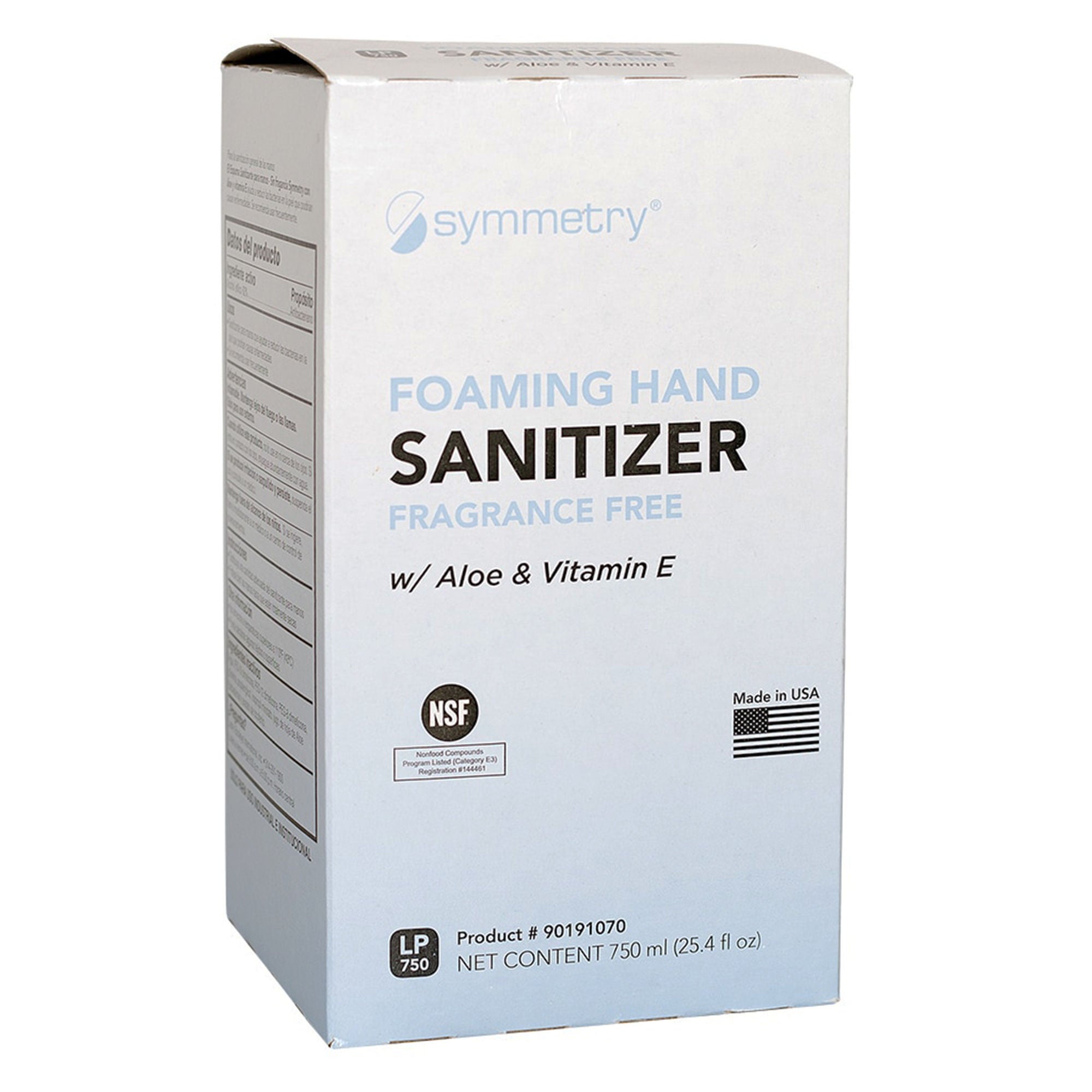 Buckeye International Inc - 9019-1070 Hand Sanitizer with Aloe Symmetry® 750 mL Ethyl Alcohol / Aloe / Vitamin E Foaming Dispenser Refill Bottle