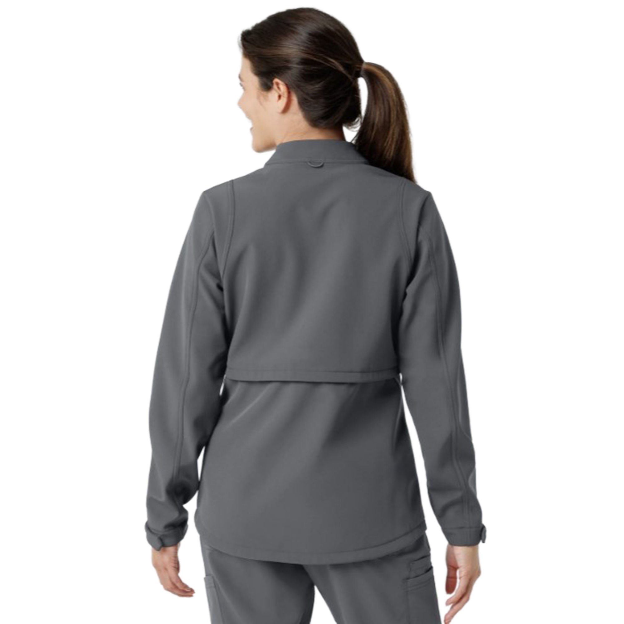 Fashion Seal Uniforms - 8509-PEWT-2XL Warm-Up Jacket Wink™ Softshell Pewter 2X-Large Hip Length 94% Polyester / 6% Spandex Reusable