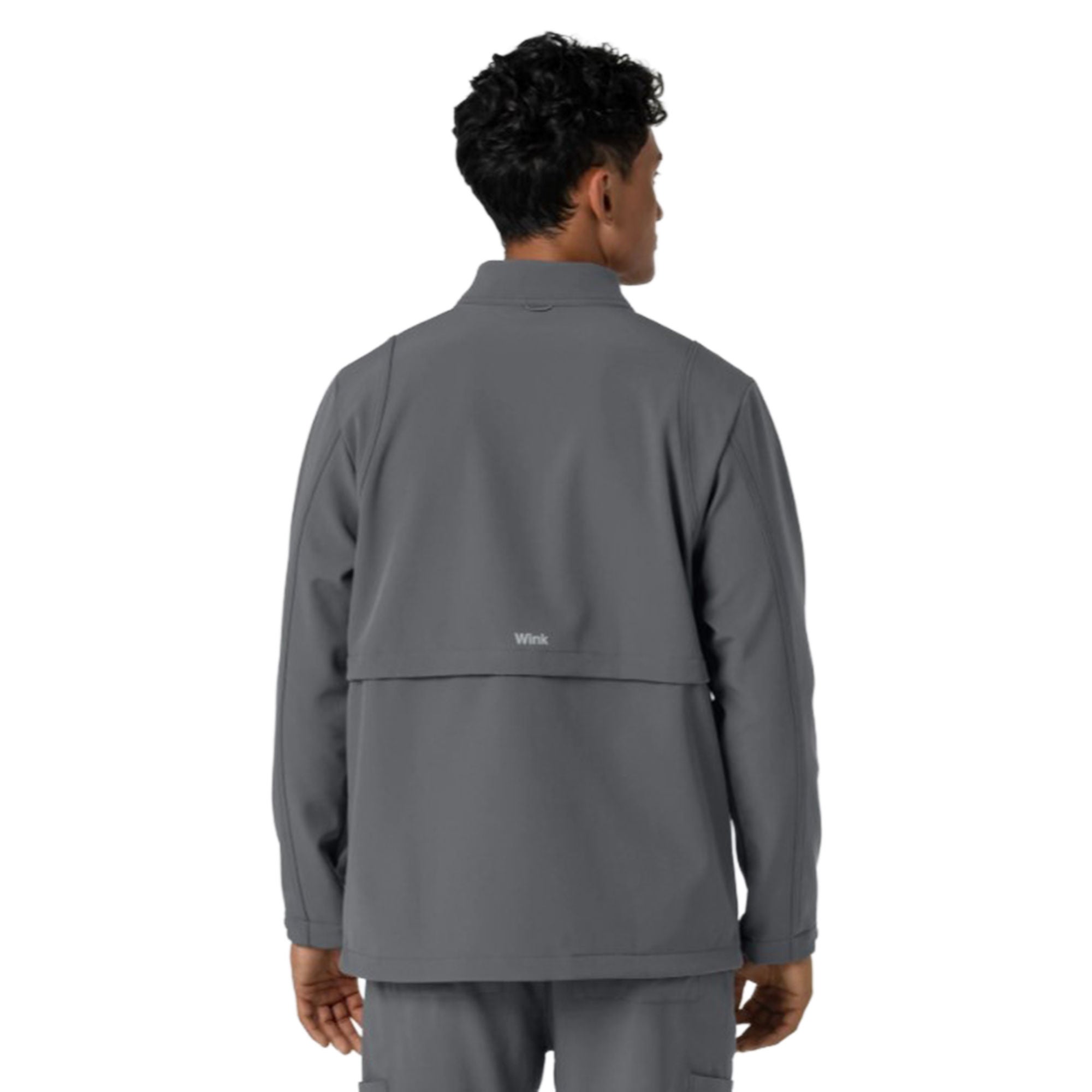 Fashion Seal Uniforms - 8609-PEWT-XL Warm-Up Jacket Wink™ Softshell Pewter X-Large Hip Length 94% Polyester / 6% Spandex Reusable