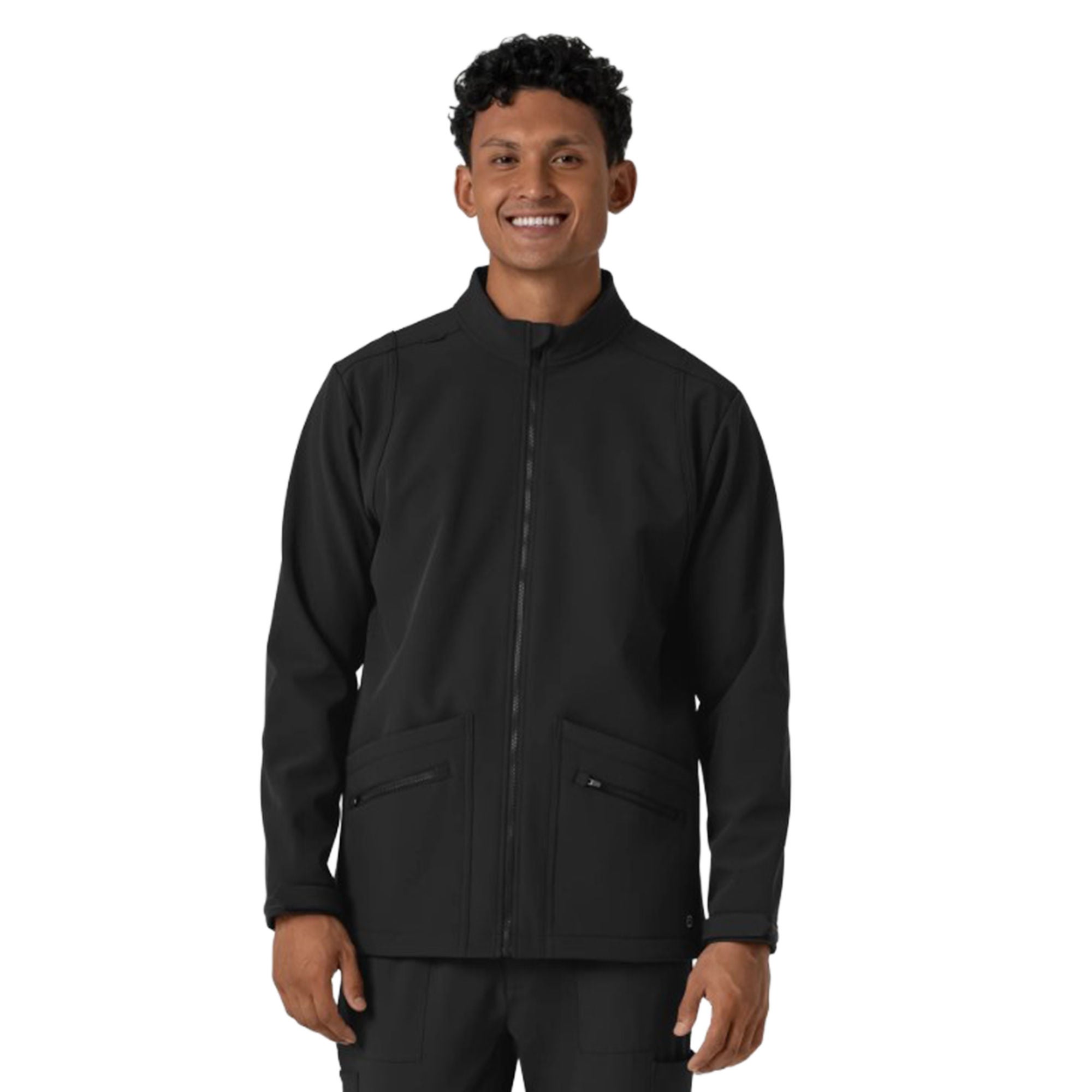 Fashion Seal Uniforms - 8609-BLAC-2XL Warm-Up Jacket Wink™ Softshell Black 2X-Large Hip Length 94% Polyester / 6% Spandex Reusable