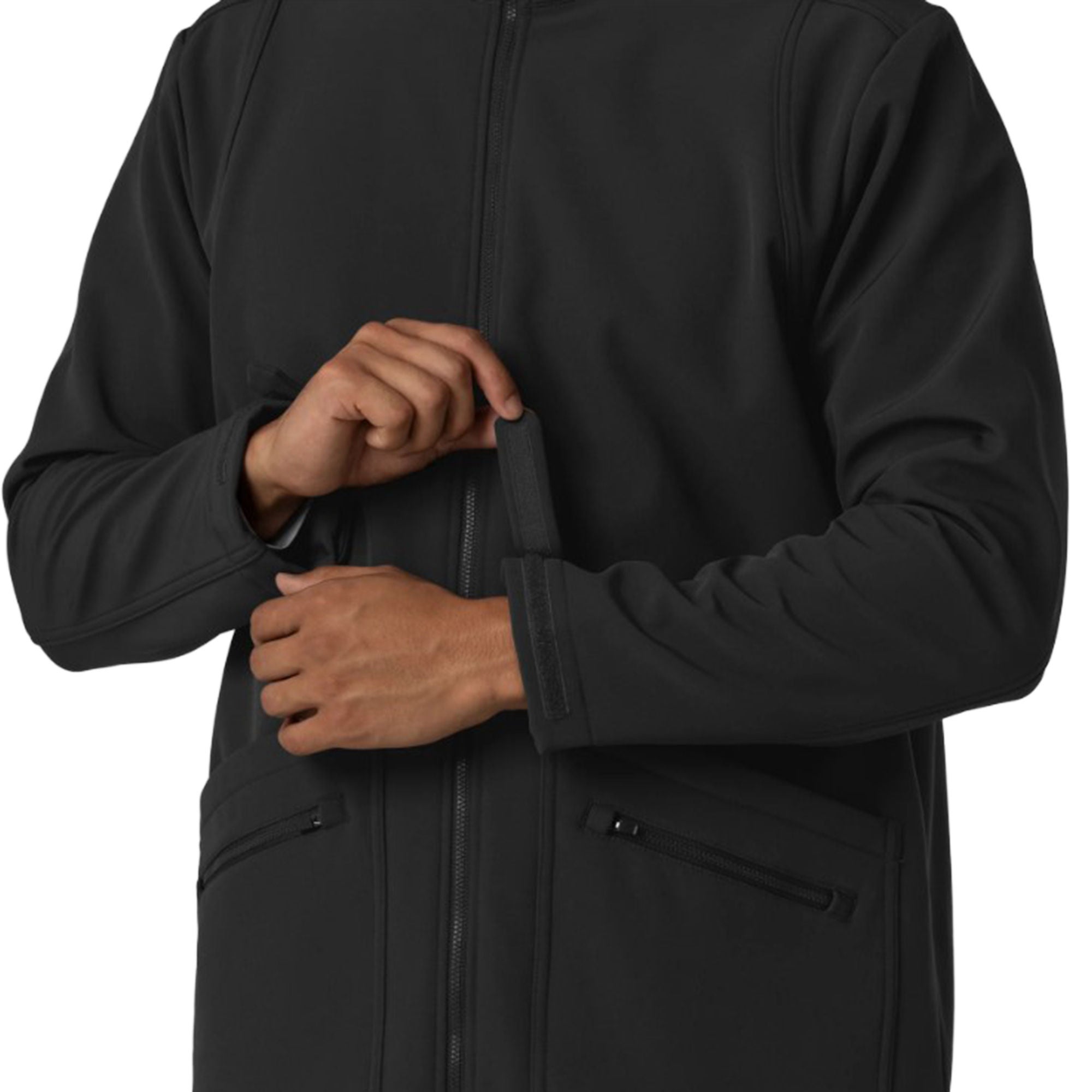 Fashion Seal Uniforms - 8609-BLAC-2XL Warm-Up Jacket Wink™ Softshell Black 2X-Large Hip Length 94% Polyester / 6% Spandex Reusable