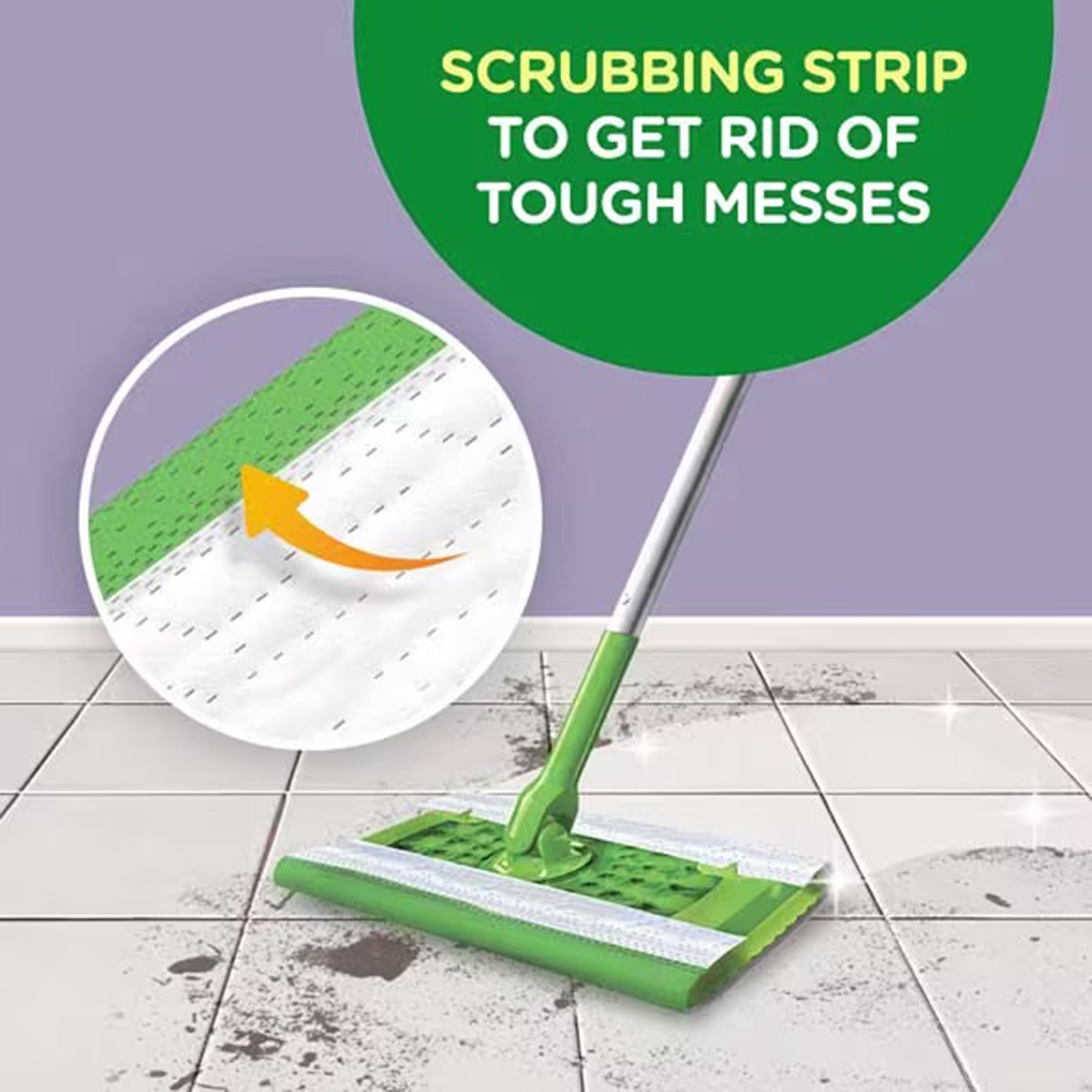 Essendant Co-United Stationers - PGC08622 Saturated Wet Mop Pad Swiffer® Bound Edge White Cloth Disposable