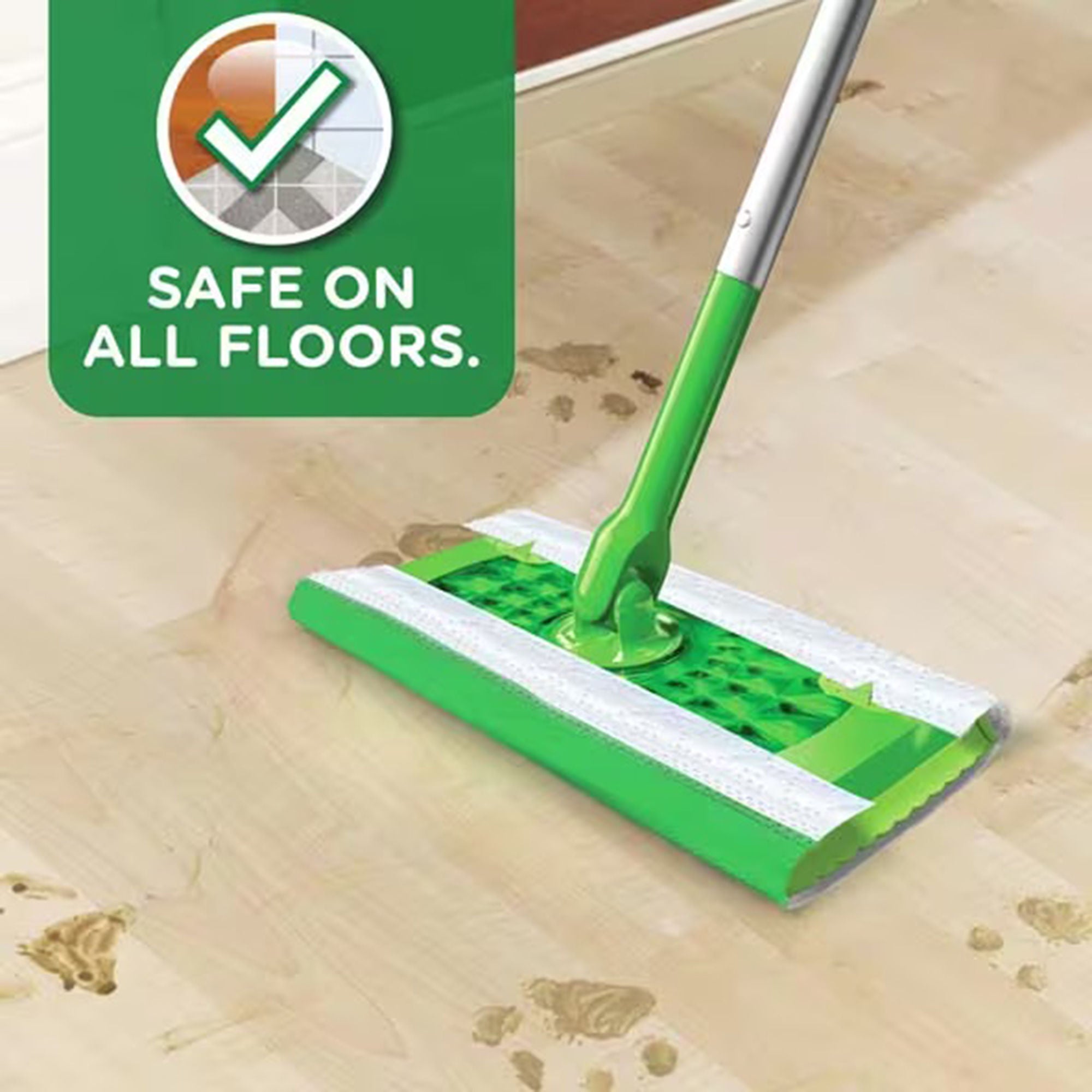 Essendant Co-United Stationers - PGC08622 Saturated Wet Mop Pad Swiffer® Bound Edge White Cloth Disposable
