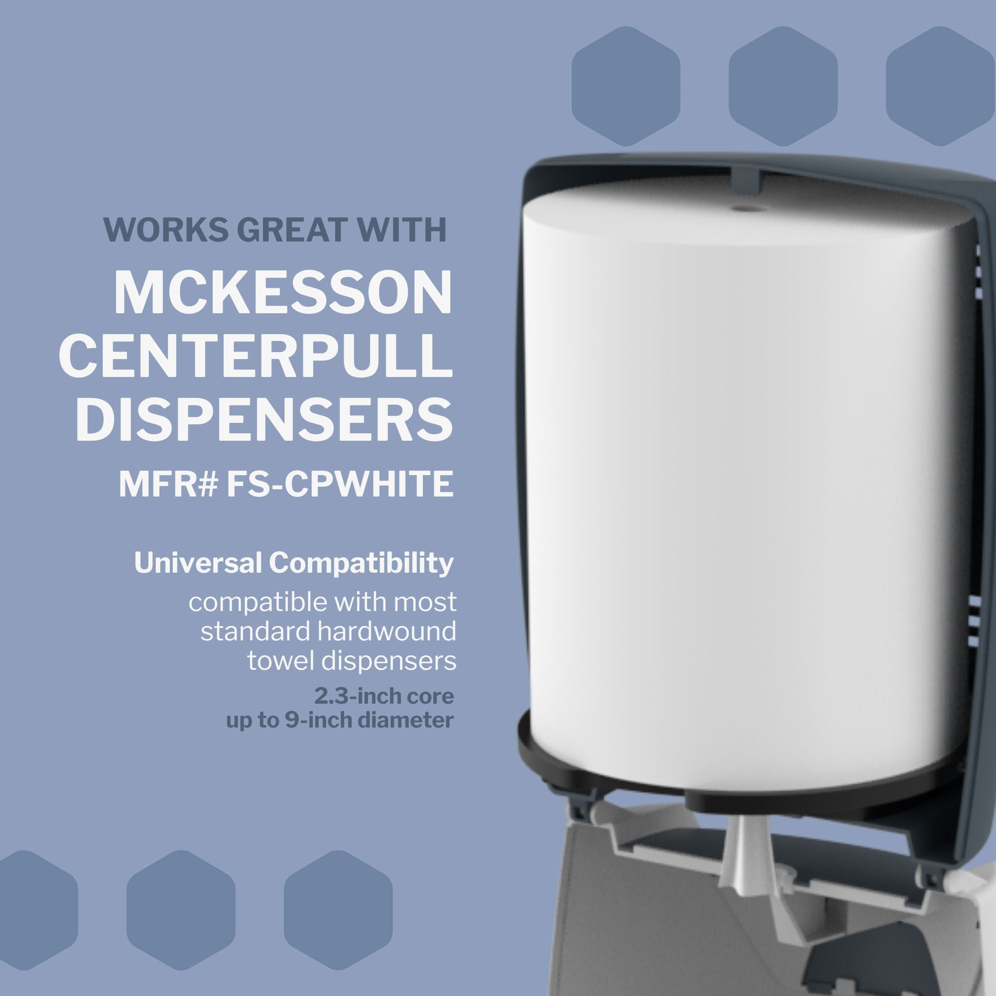 McKesson Brand - FS-CPWHITE600 Paper Towel McKesson Perforated Roll 7-5/8 Inch X 600 Foot