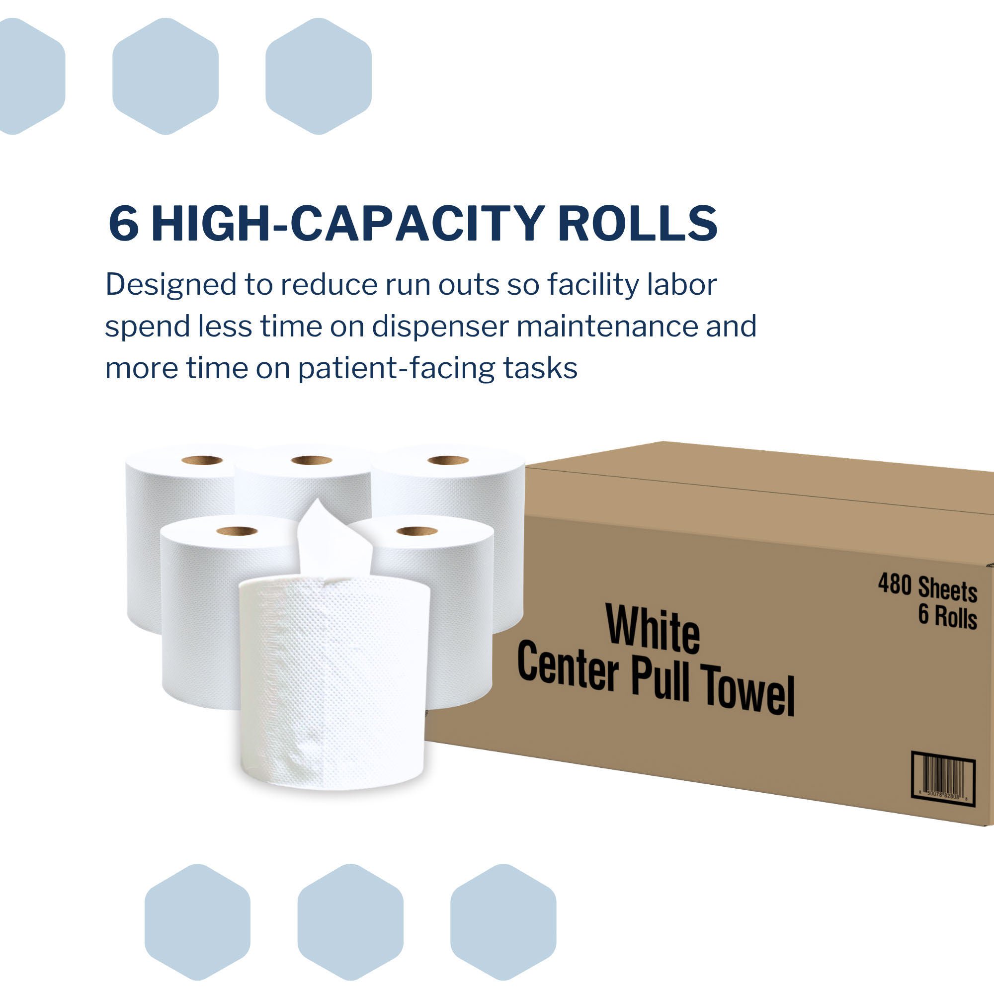 McKesson Brand - FS-CPWHITE600 Paper Towel McKesson Perforated Roll 7-5/8 Inch X 600 Foot