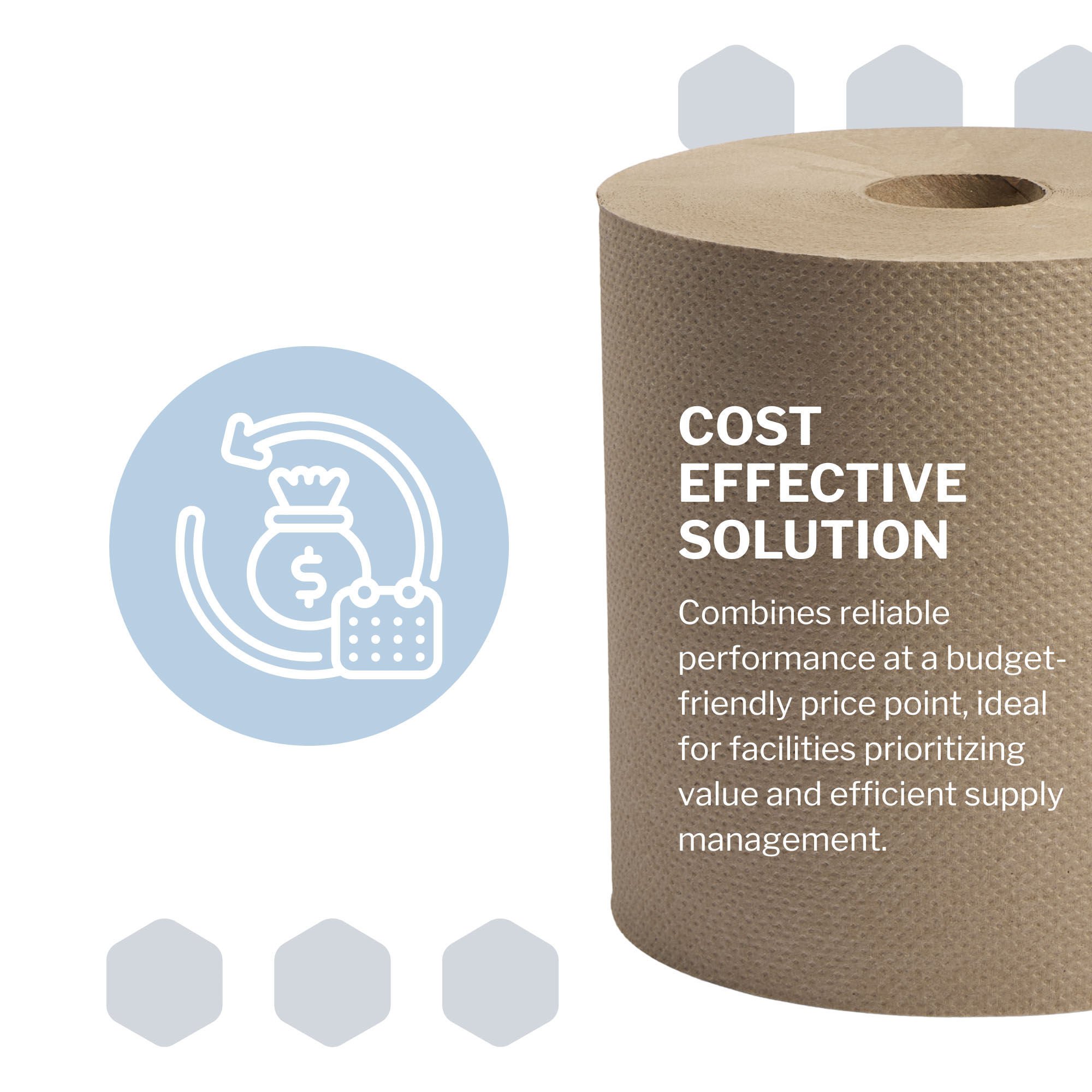 McKesson Brand - FS-UHWNAT800 Paper Towel McKesson Roll 8 Inch X 800 Foot