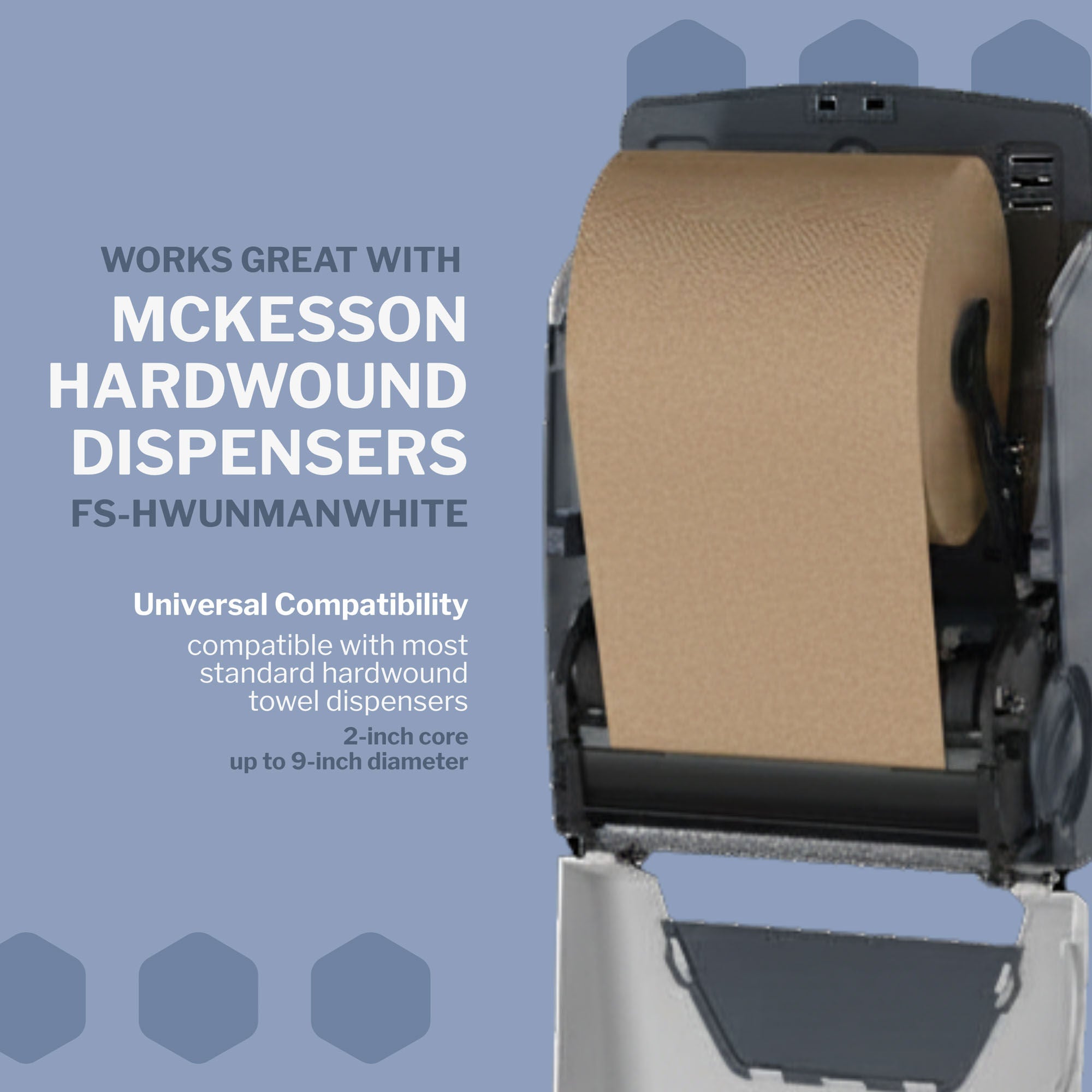 McKesson Brand - FS-UHWNAT800 Paper Towel McKesson Roll 8 Inch X 800 Foot