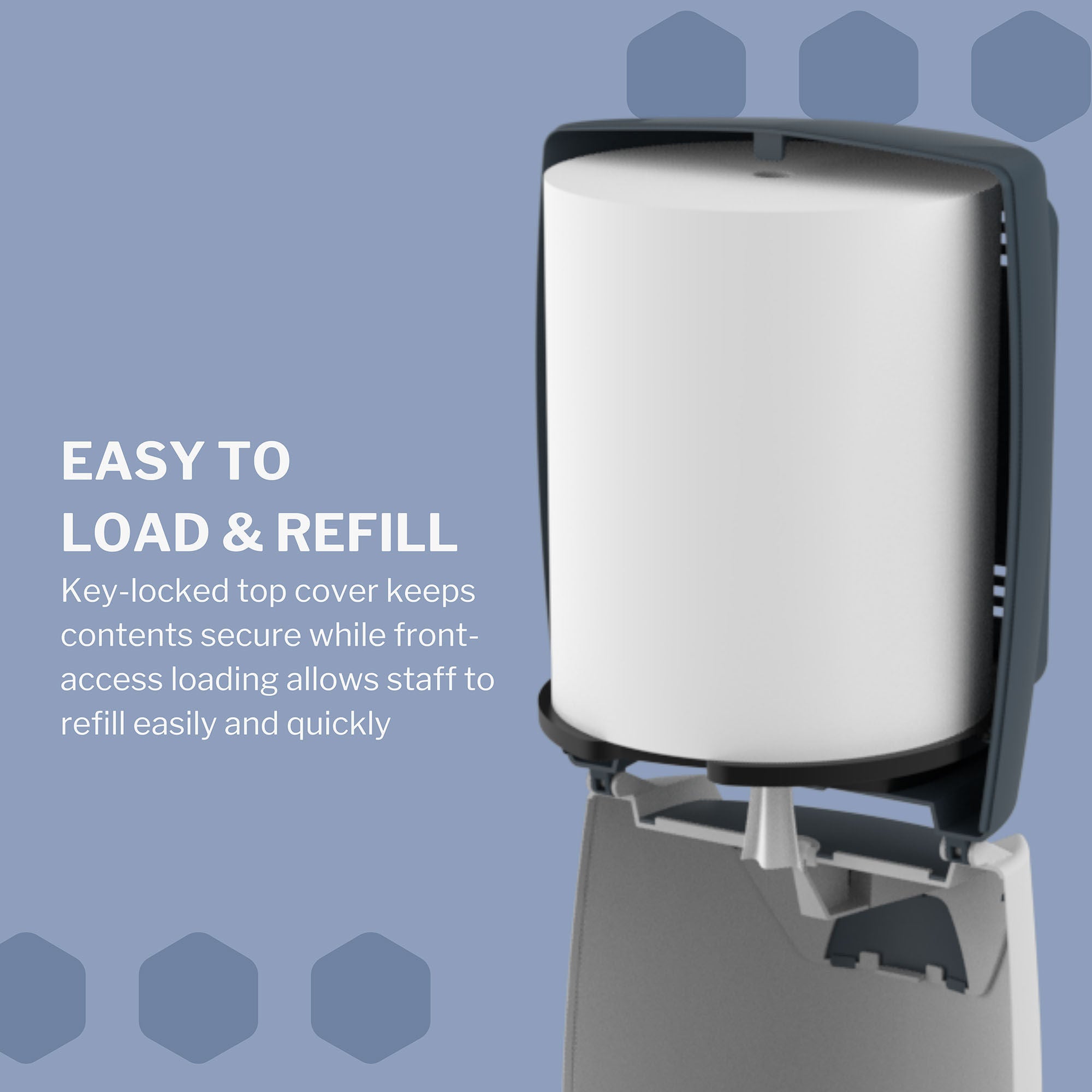 McKesson Brand - FS-CPWHITE Paper Towel Dispenser McKesson Wall Mount Centerpull Paper Towel